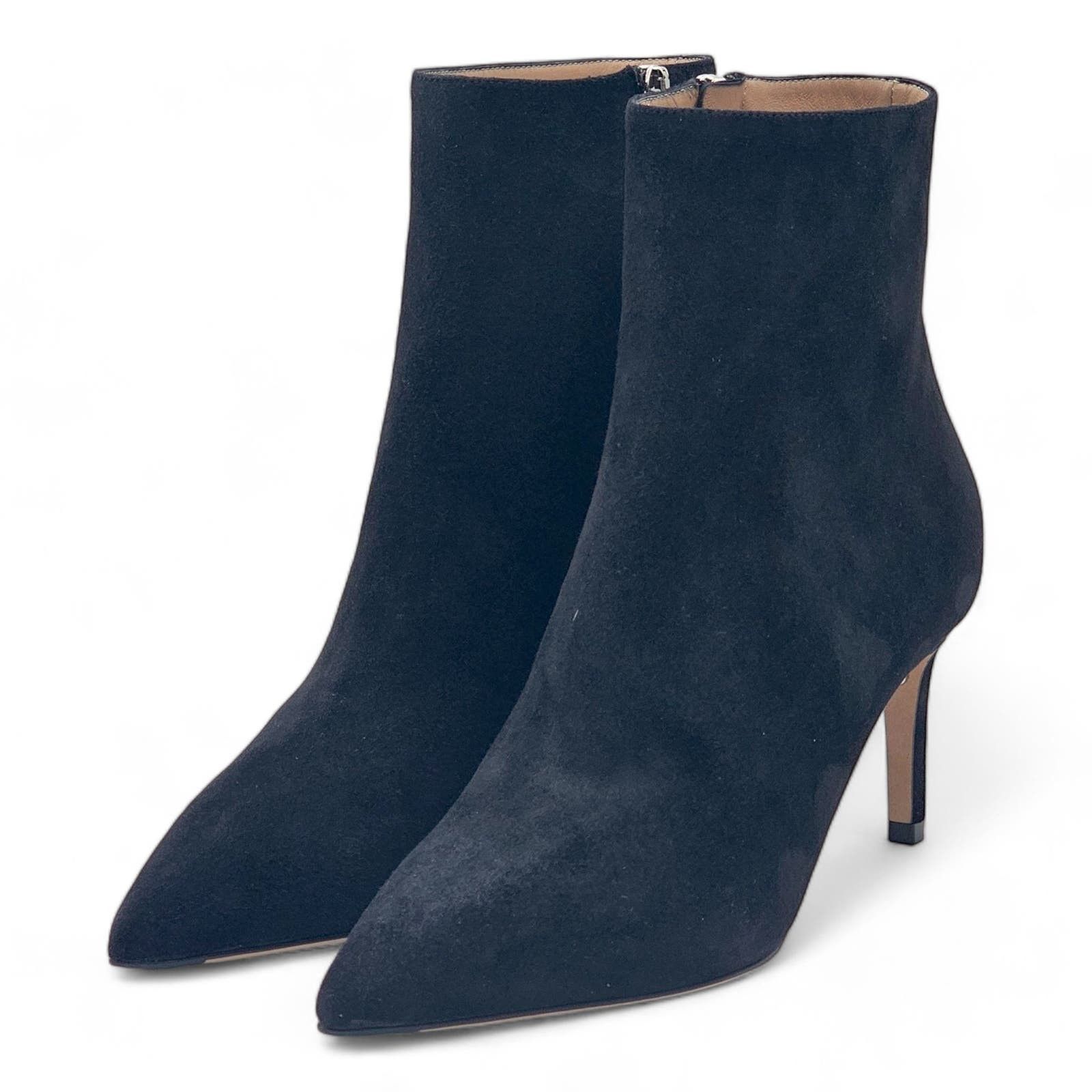 image of Salvatore Ferragamo Imogen Suede Ankle Boots 8 $1050 in Black, Women's