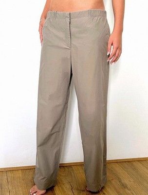 Armani GIORGIO ARMANI Collection Designer Women's beige pants Size 36" / US 14 / IT 50 - 3 Thumbnail