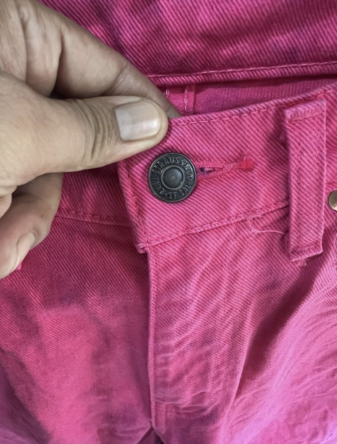 Levi's Vintage Clothing 🔥Rare Vintage Pink Levis Button J41 Denim Size US 27 - 12 Thumbnail