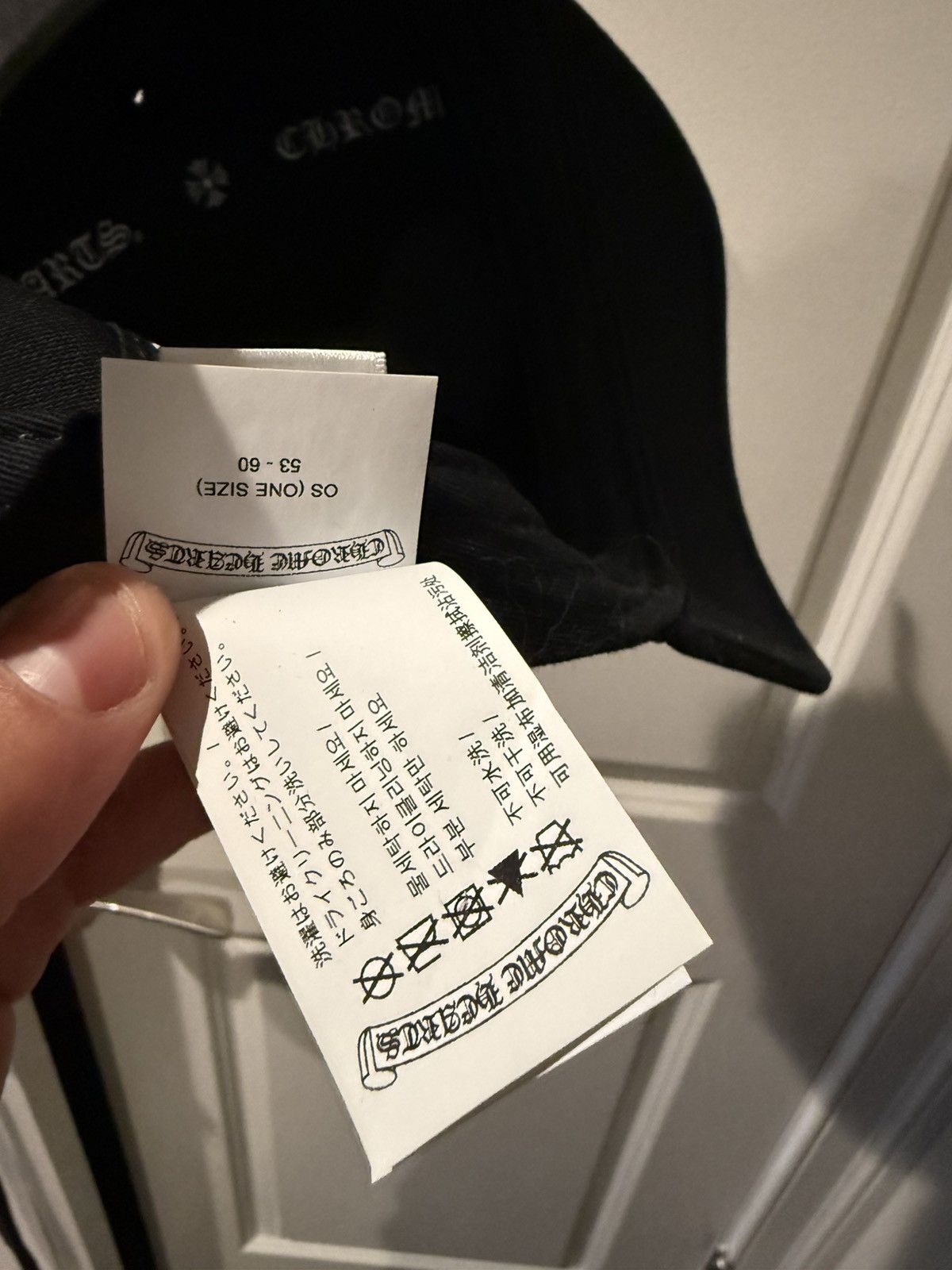 Chrome Hearts Chrome Hearts Cross Waxed Denim Baseball Cap Size ONE SIZE - 8 Thumbnail