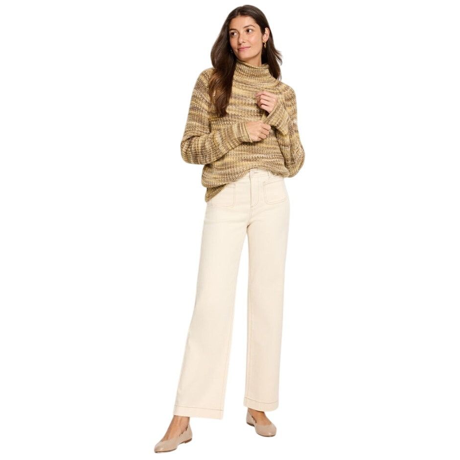 NIC+ZOE NIC+ZOE Women Neutral Mix Knit Cozy Casual Sweater Size L Size L / US 10 / IT 46 - 3 Thumbnail
