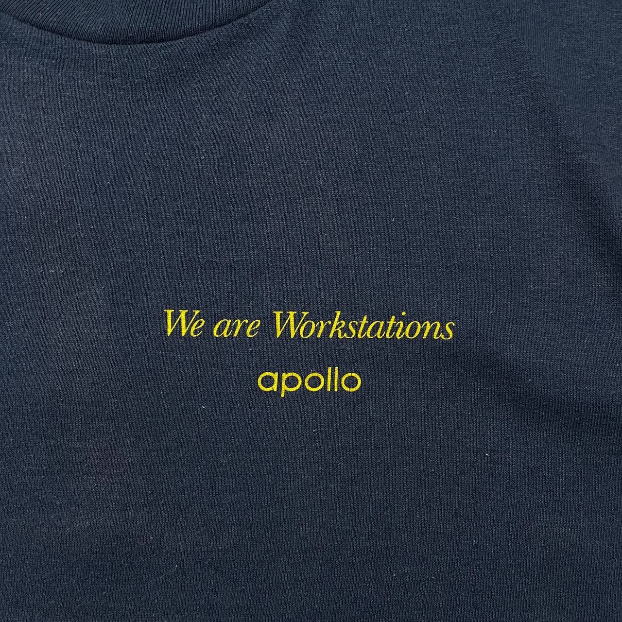 Vintage Vintage 80s Apollo Computer Corporate Promo T Shirt Blue M/L Size US M / EU 48-50 / 2 - 4 Thumbnail