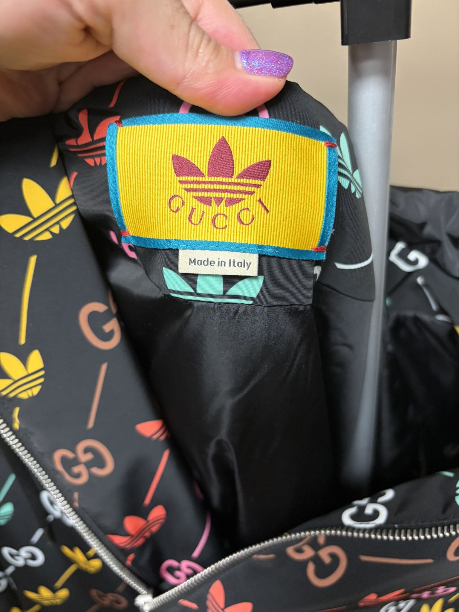 Adidas × Gucci Gucci Adidas Gg Trefoil Jacket Size US XL / EU 56 / 4 - 5 Thumbnail