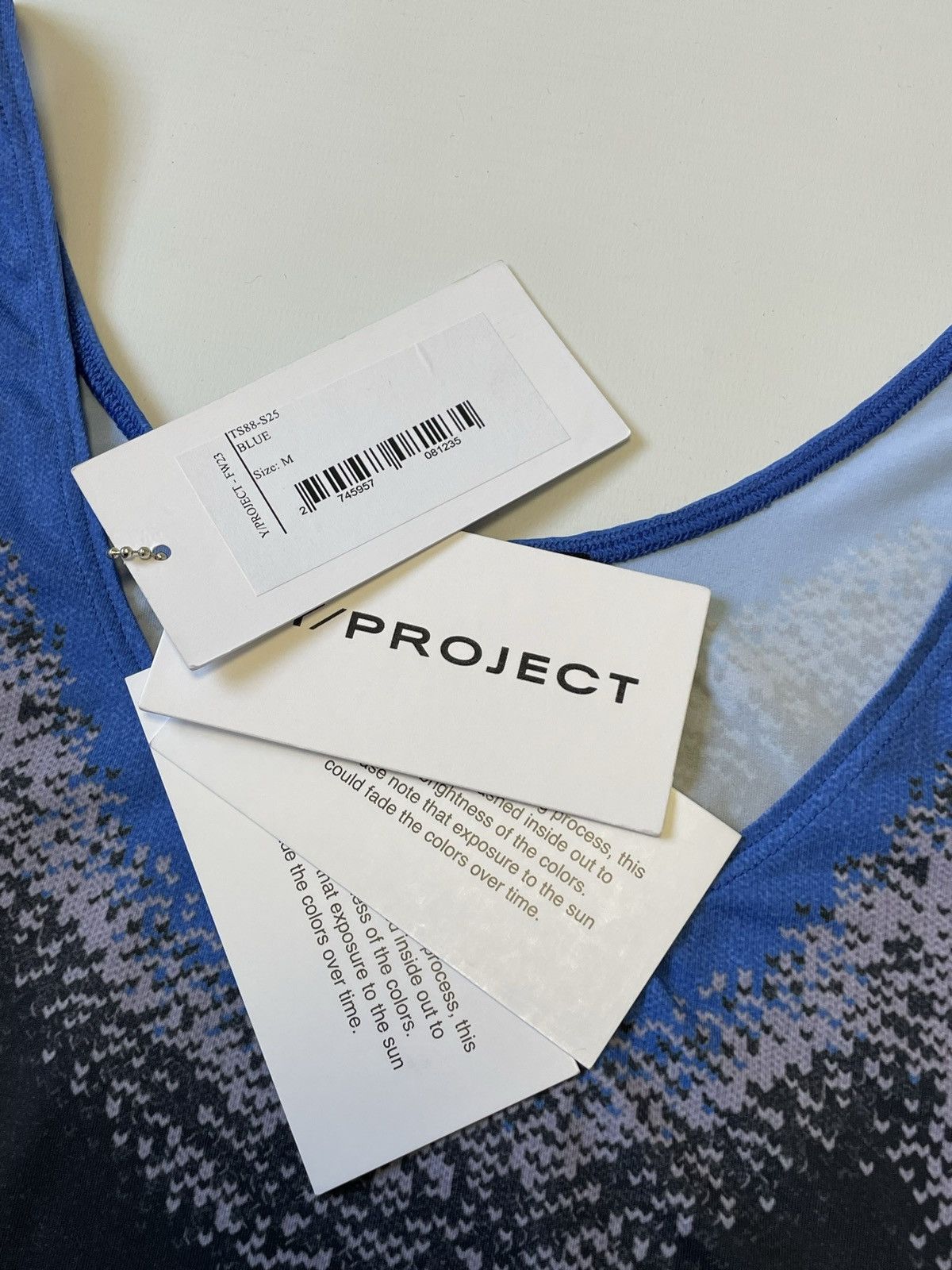 Jean Paul Gaultier × Y/Project S/S 23 Denim + Body Map Print Vest Top Size M / US 6-8 / IT 42-44 - 4 Thumbnail