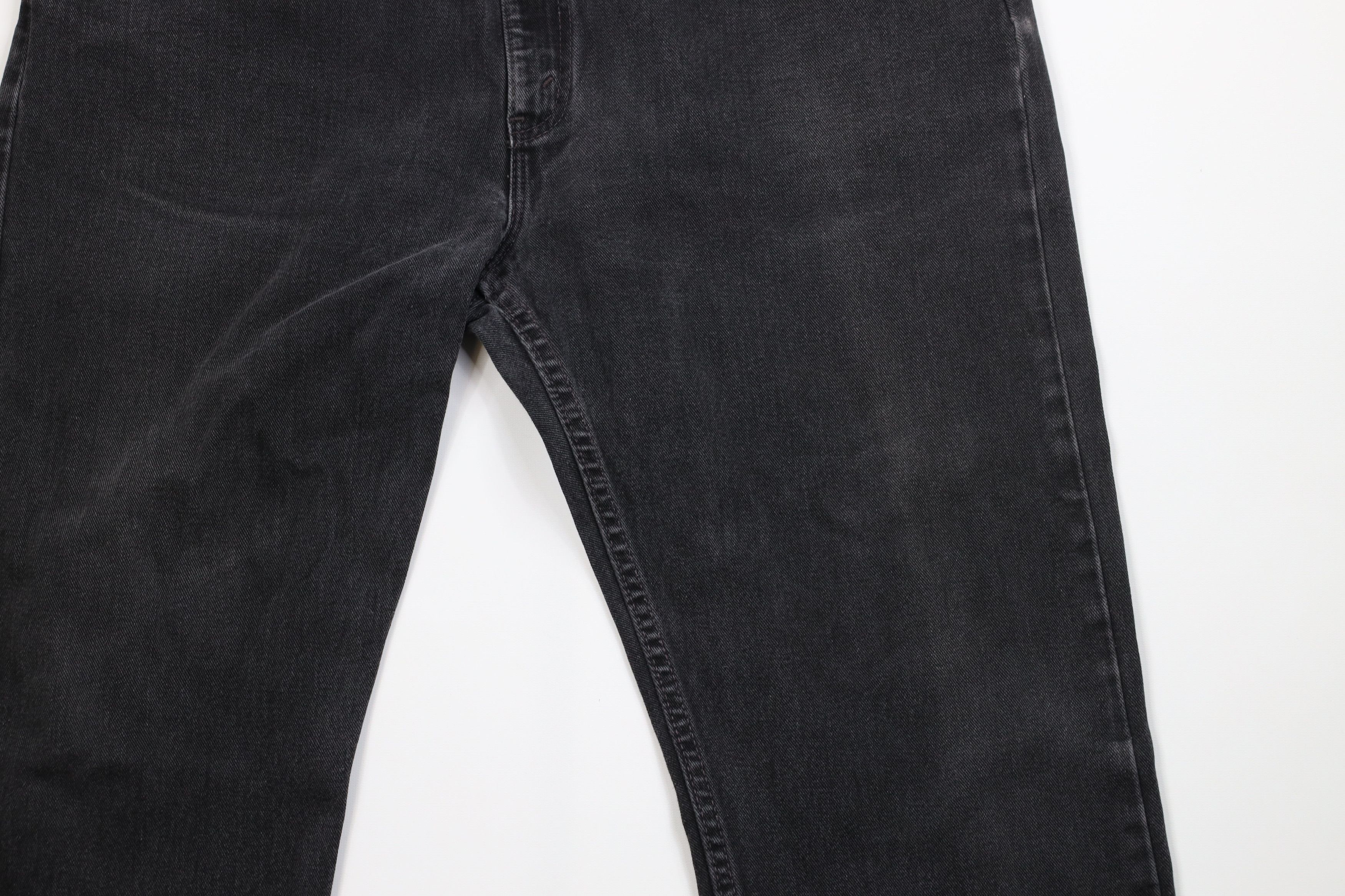 Levi's Vintage Y2K 2002 Levis 505 Straight Leg Jeans Black USA Size US 42 / EU 58 - 3 Thumbnail