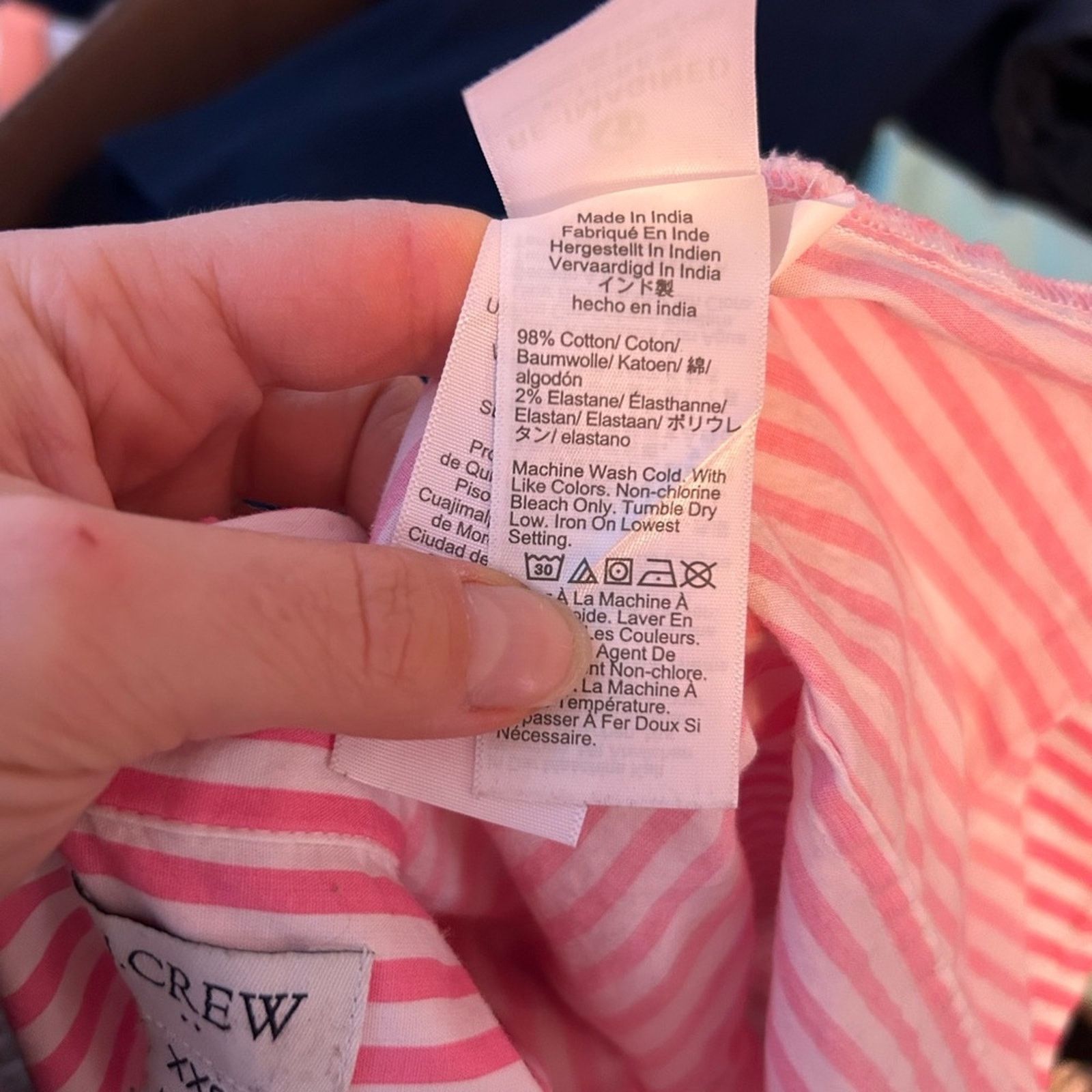 J.Crew J.Crew Hot Pink Striped Sleeveless Button Front Top Size XXS / US 00 / IT 34 - 5 Thumbnail