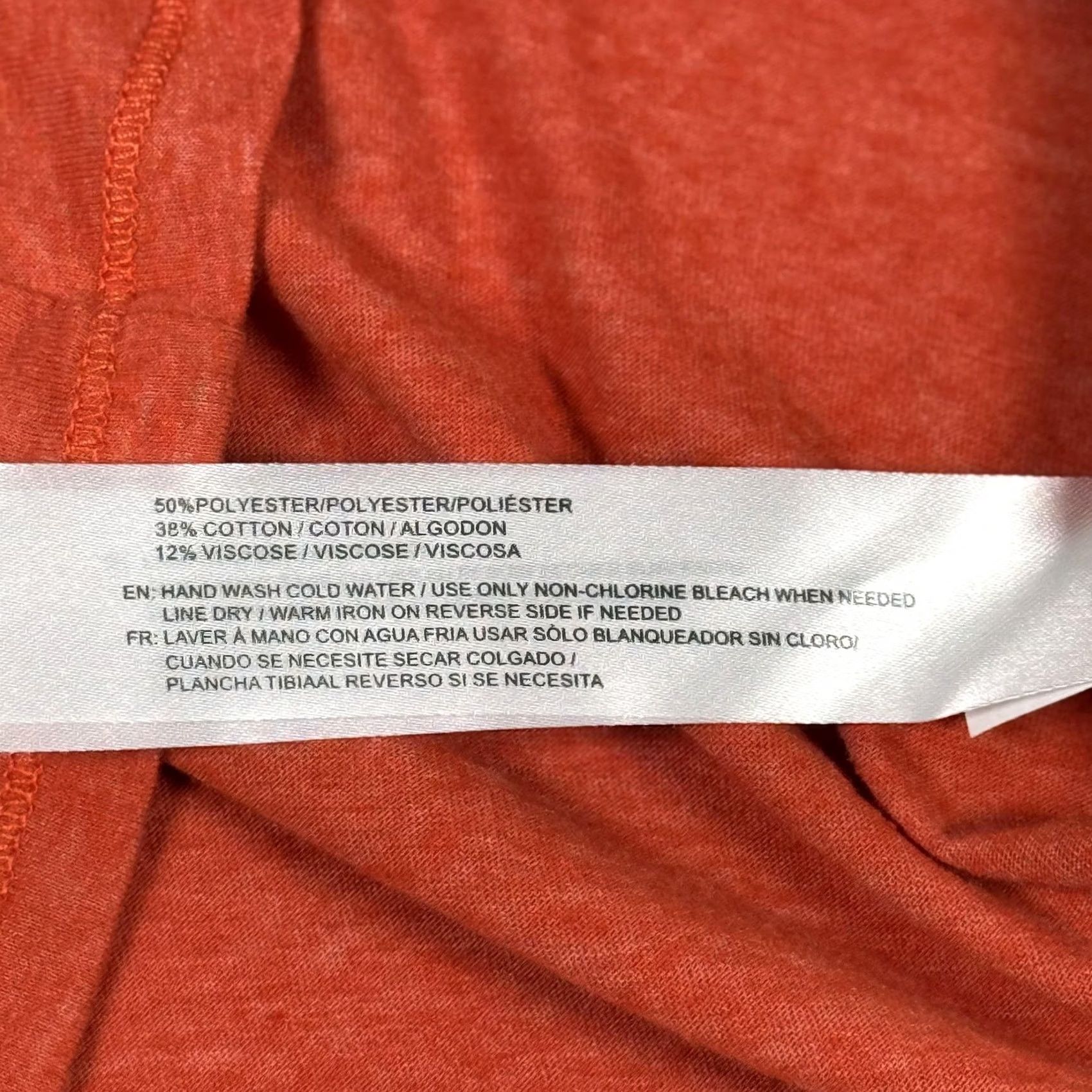 Vintage BOG Collective Womens Small Front Tie Shirt Top Knot Hem Crewneck Orange Fall Size S / US 4 / IT 40 - 3 Thumbnail