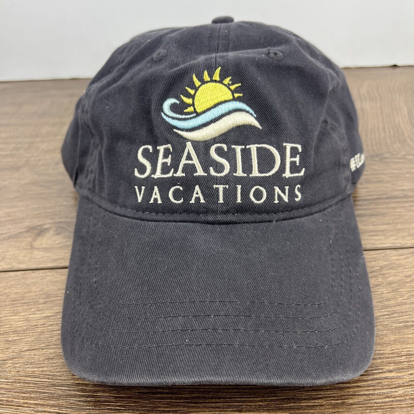 Other Seaside Vacations Hat Sea Side Hat Gray Hat Adjustable Adult Size ONE SIZE - 5 Thumbnail