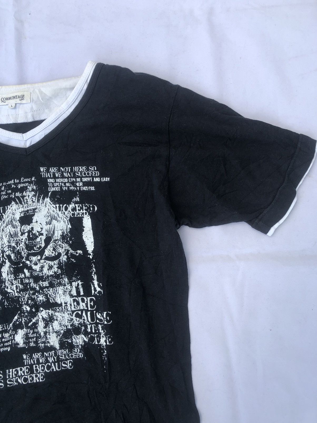 Hysteric Glamour Japanese Gothic Skull Poem Double Layer Commontage Style Size US L / EU 52-54 / 3 - 2 Thumbnail