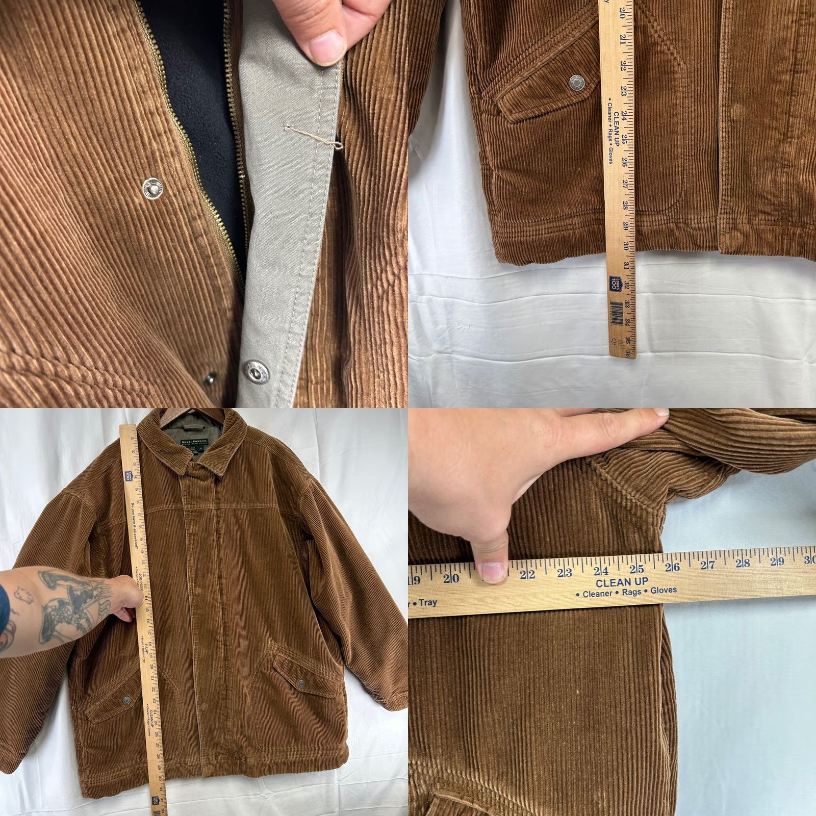 Royal Robbins Royal Robbins Corduroy Jacket Mens XL Brown Quilted Fleece Lined Field Coat Size US XL / EU 56 / 4 - 8 Thumbnail