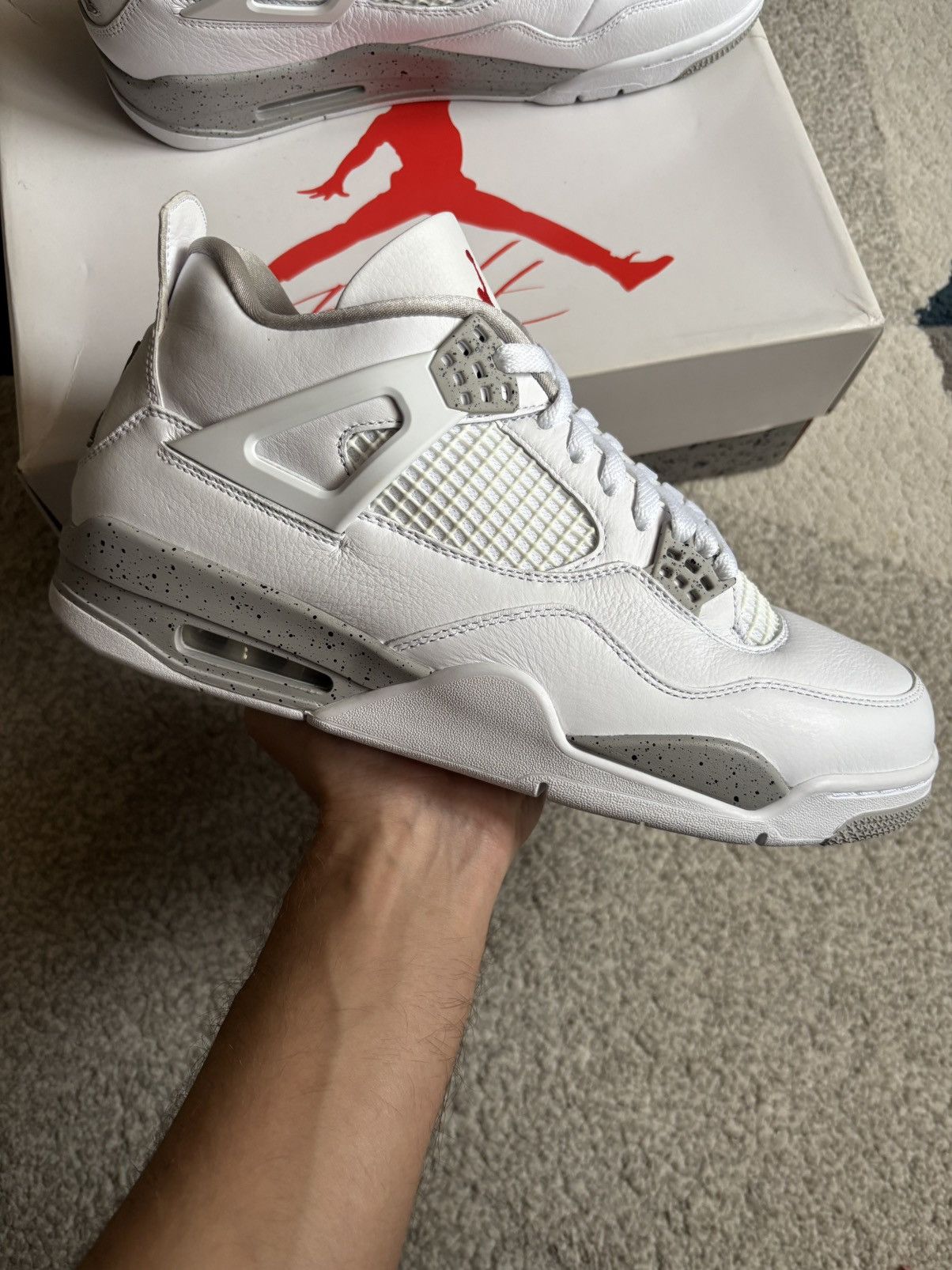Nike Jordan 4 White oreo Size US 11.5 / EU 44-45 - 1 Thumbnail