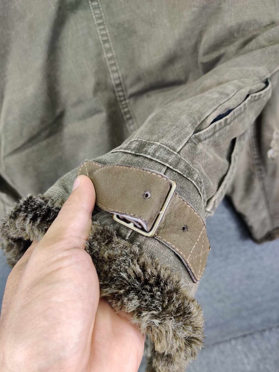 Johnbull Vintage John Bull Kojima Japan Denim Shearling Fur Jacket Size US L / EU 52-54 / 3 - 12 Thumbnail