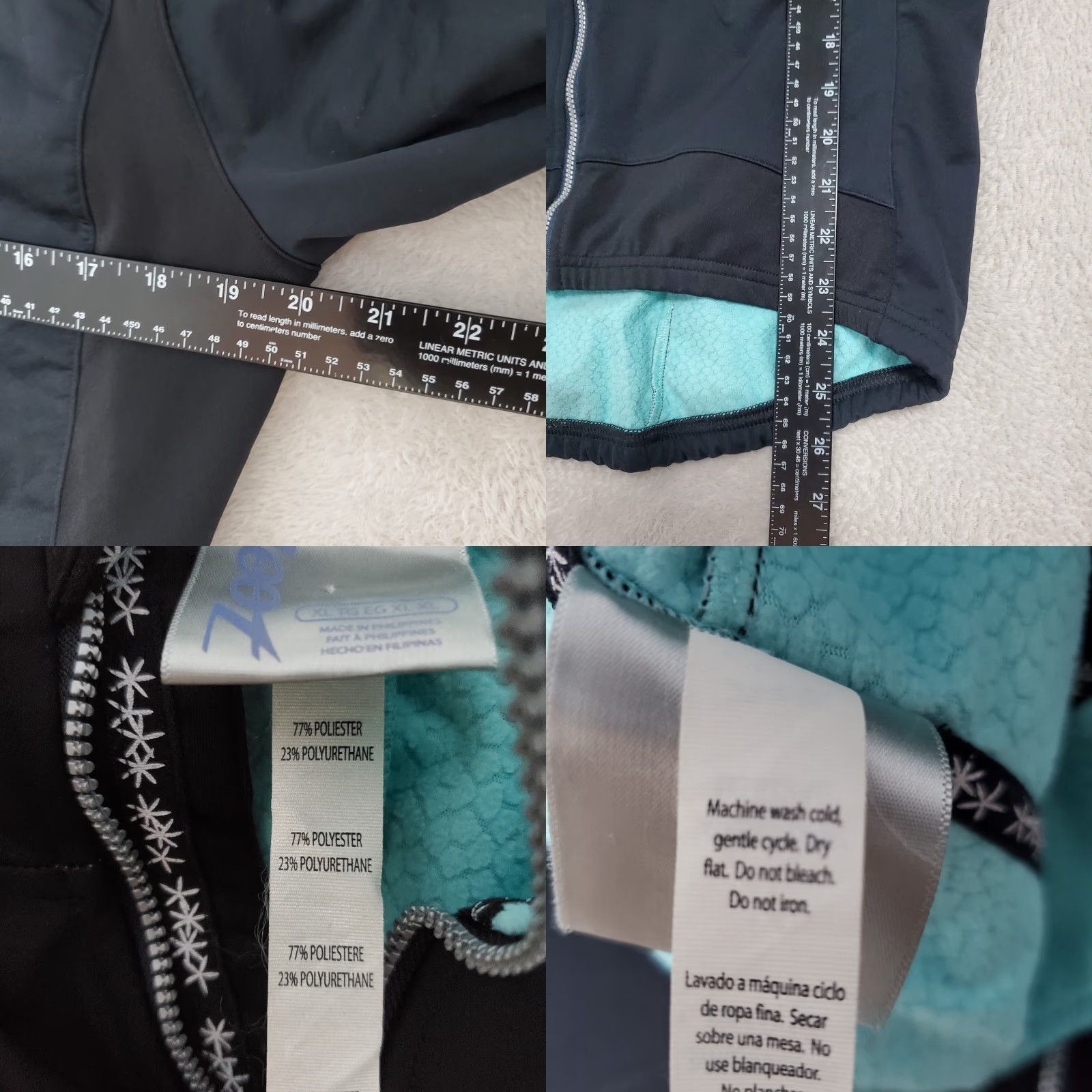 Vintage Zoot Jacket Women XL Black Full Zip Pockets Performance Running Cycling Athletic Size XL / US 12-14 / IT 48-50 - 8 Thumbnail