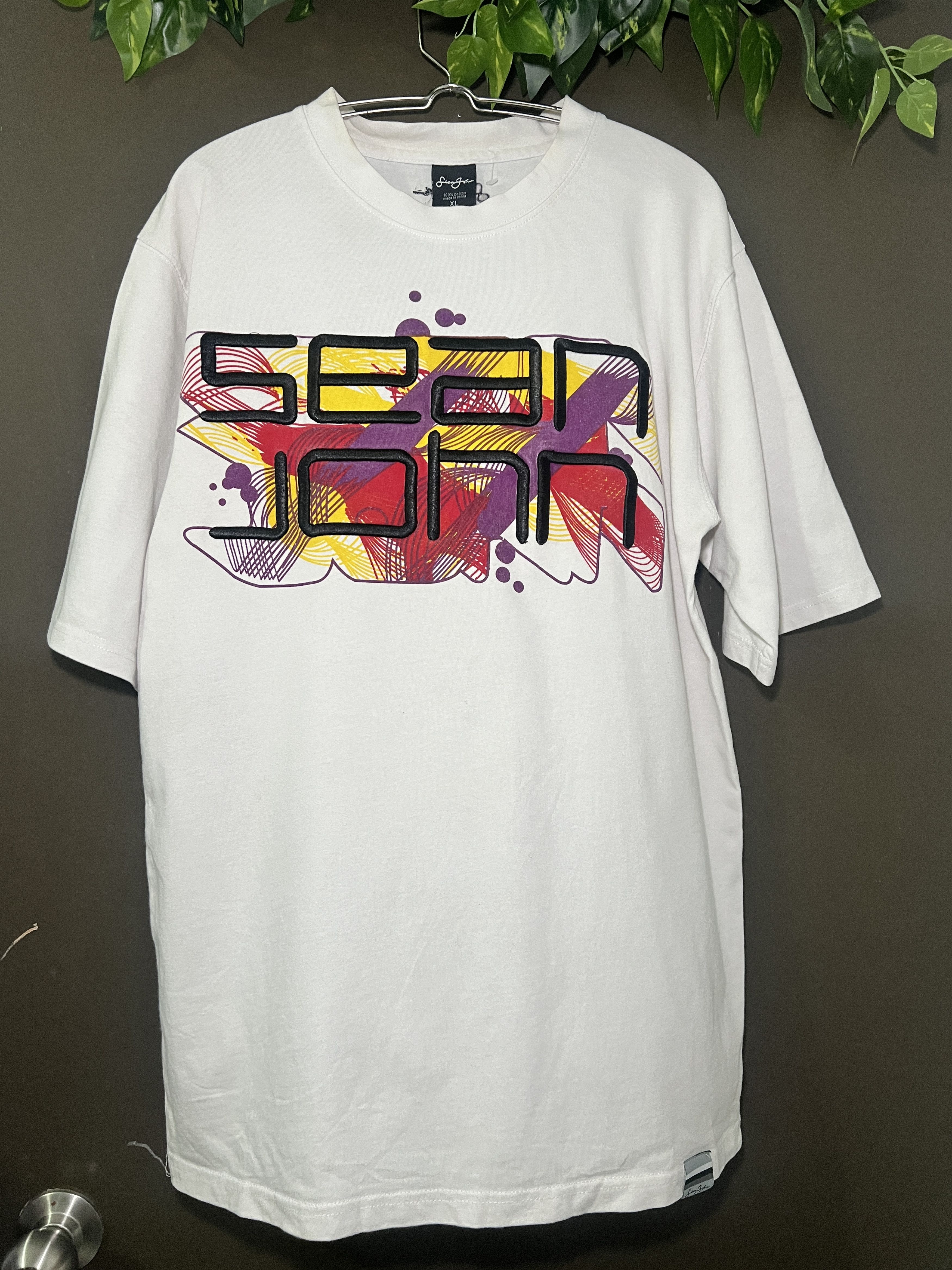 Sean John SEAN JOHN Embroidery Oversize Tee Size US XL / EU 56 / 4 - 1 Thumbnail