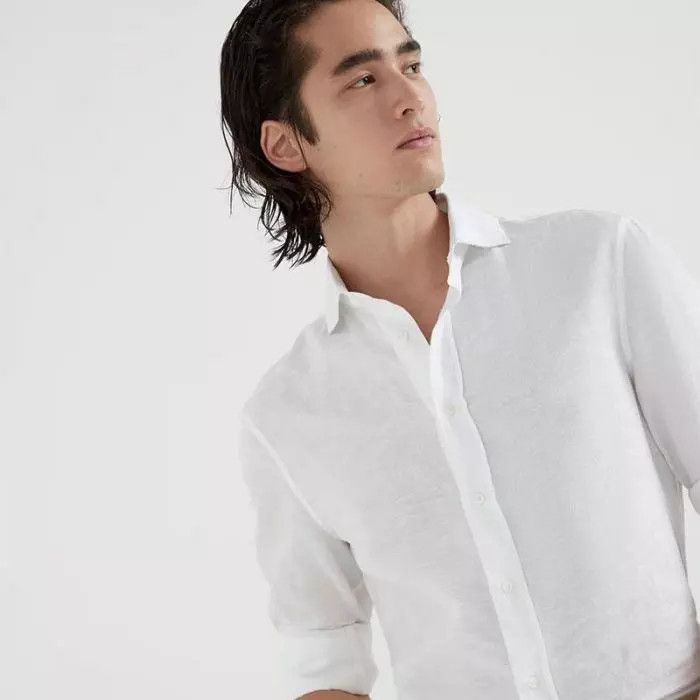 Brunello Cucinelli Shirt in White Size US M / EU 48-50 / 2 - 4 Thumbnail