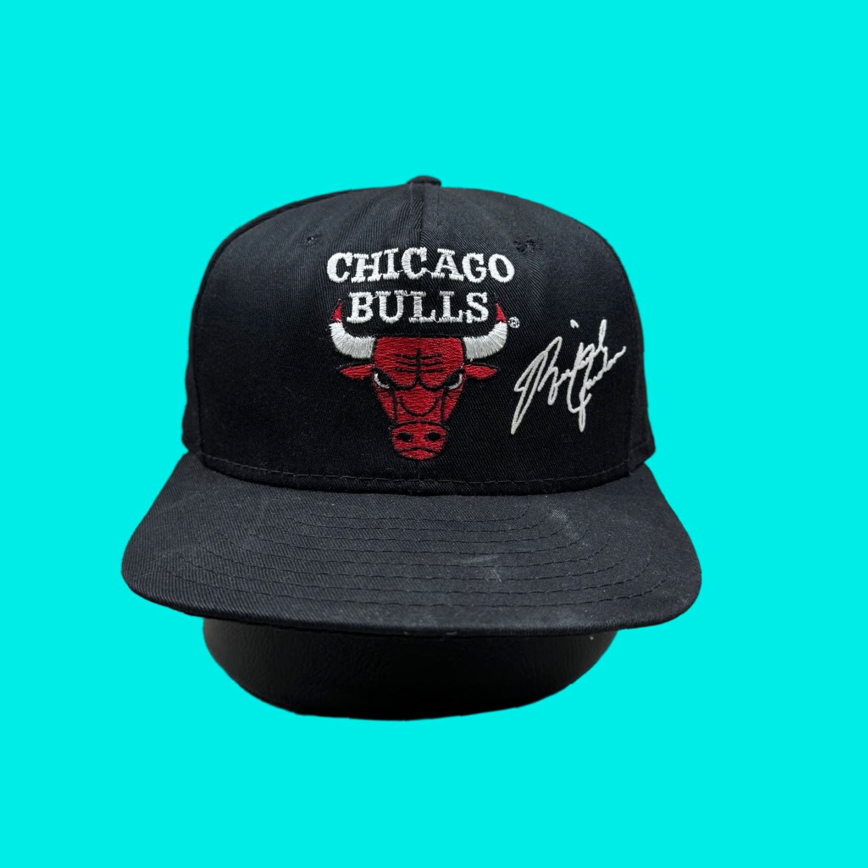 NBA VINTAGE Ajd Mens Chicago Bulls Hat Black One Size Snap Back Jordan 23 Logo NBA Size ONE SIZE - 1 Thumbnail