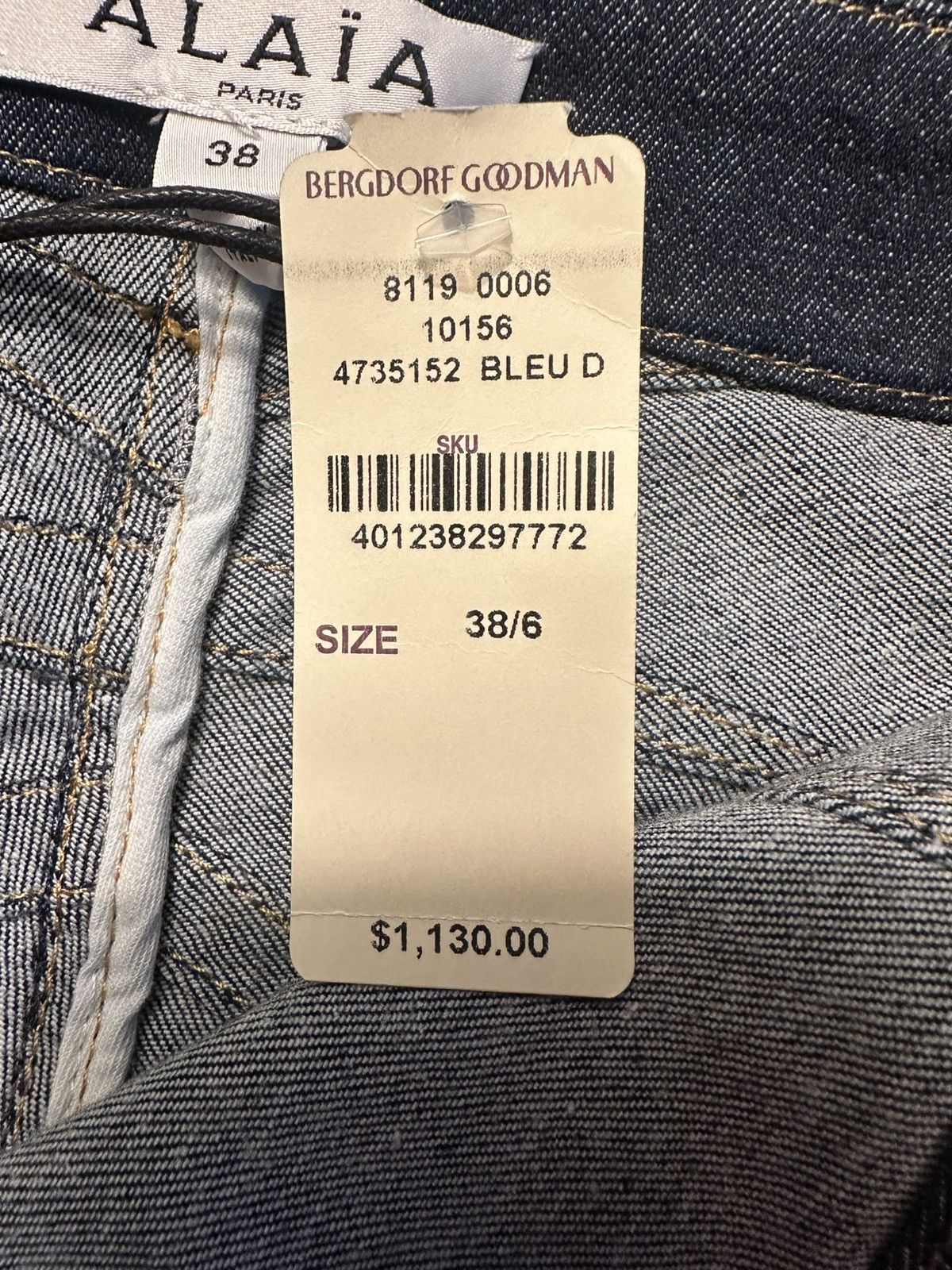 Alaia ALAIA JEANS - High Rise Skinny Leg Jeans - Bergdorf Goodman Size 28" / US 6 / IT 42 - 9 Thumbnail