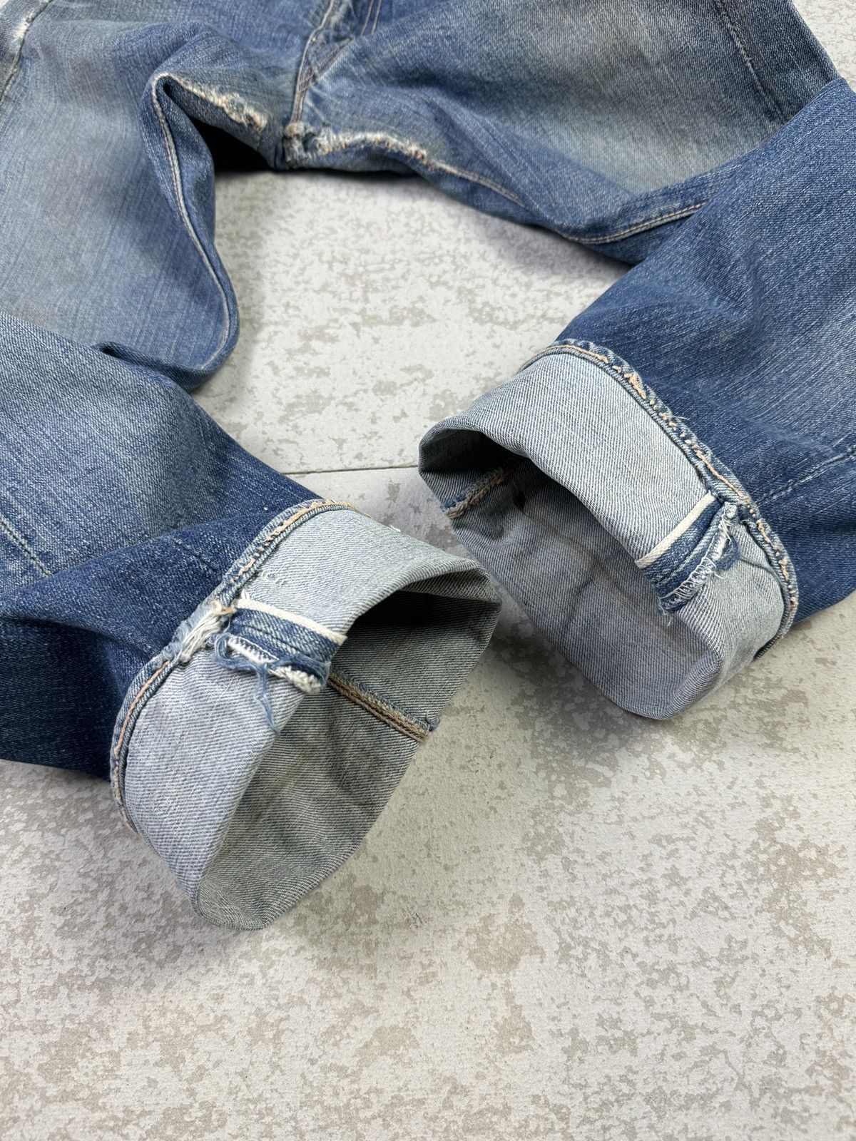 Vintage Rare💥Vintage 80/90s Canton Selvedge Distressed Denim Size US 29 - 7 Thumbnail