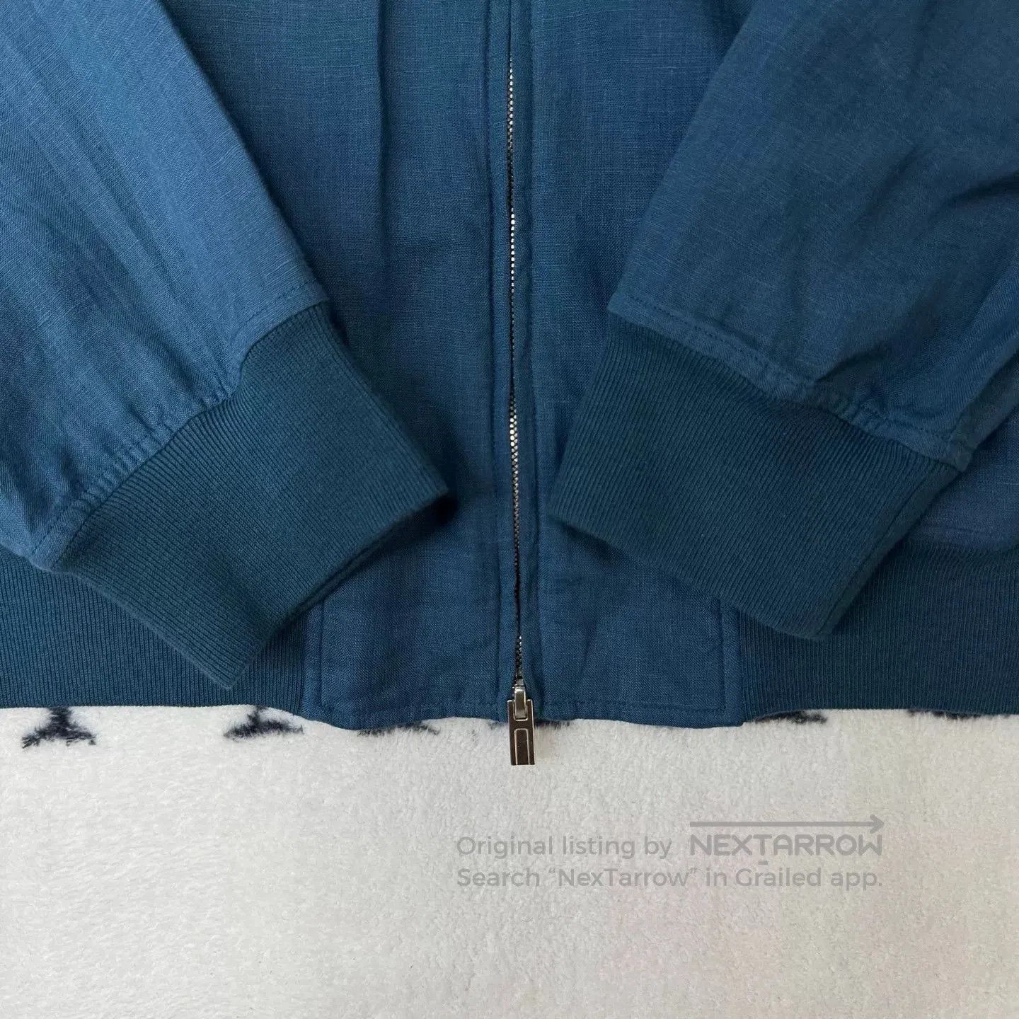 Hermes Hermes Blue Linen Jacket. Size US XXS / EU 40 - 2 Thumbnail