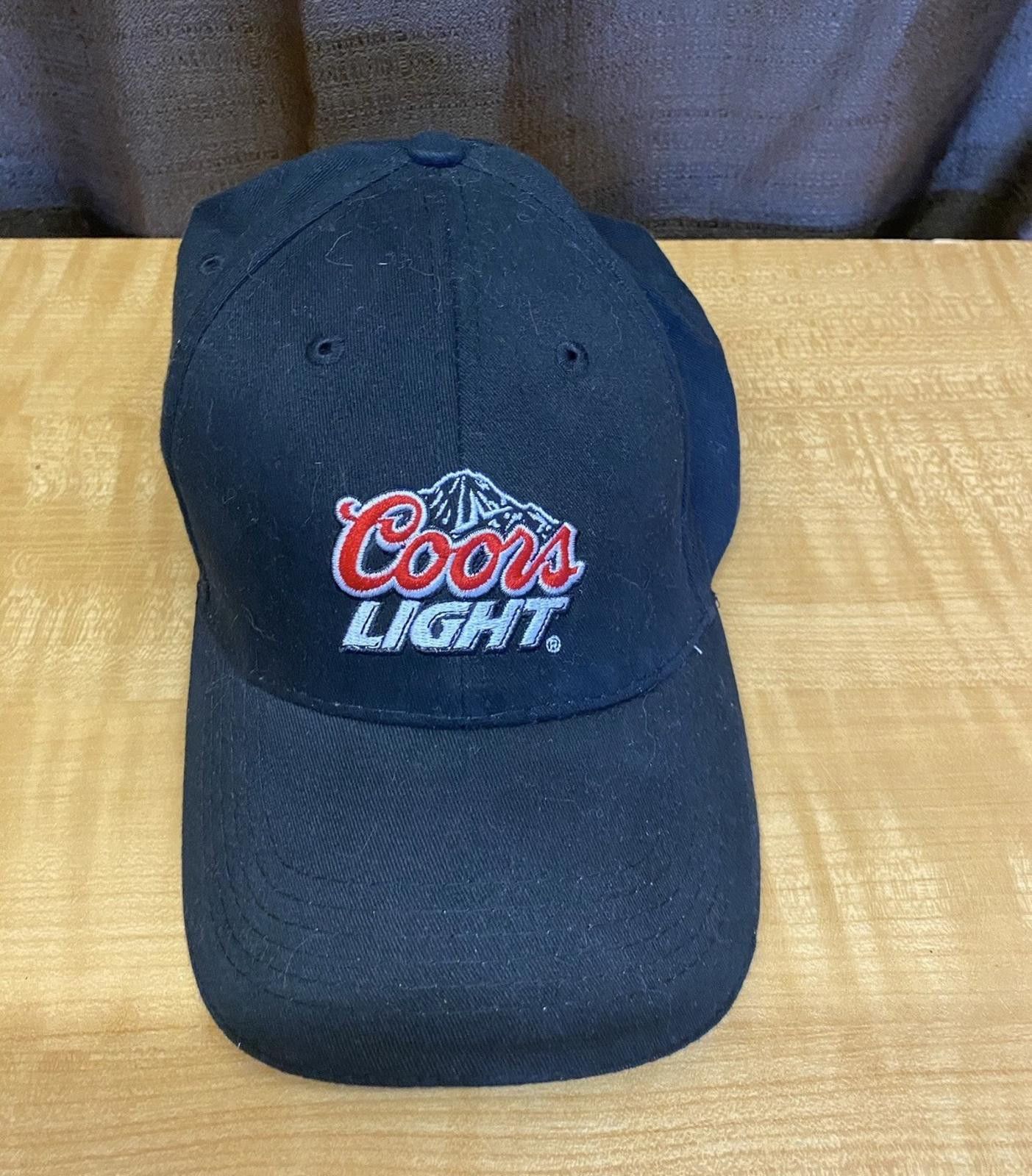 Other Coors Light Beer Black Baseball Cap Hat Embroidered Logo Size ONE SIZE - 1 Thumbnail