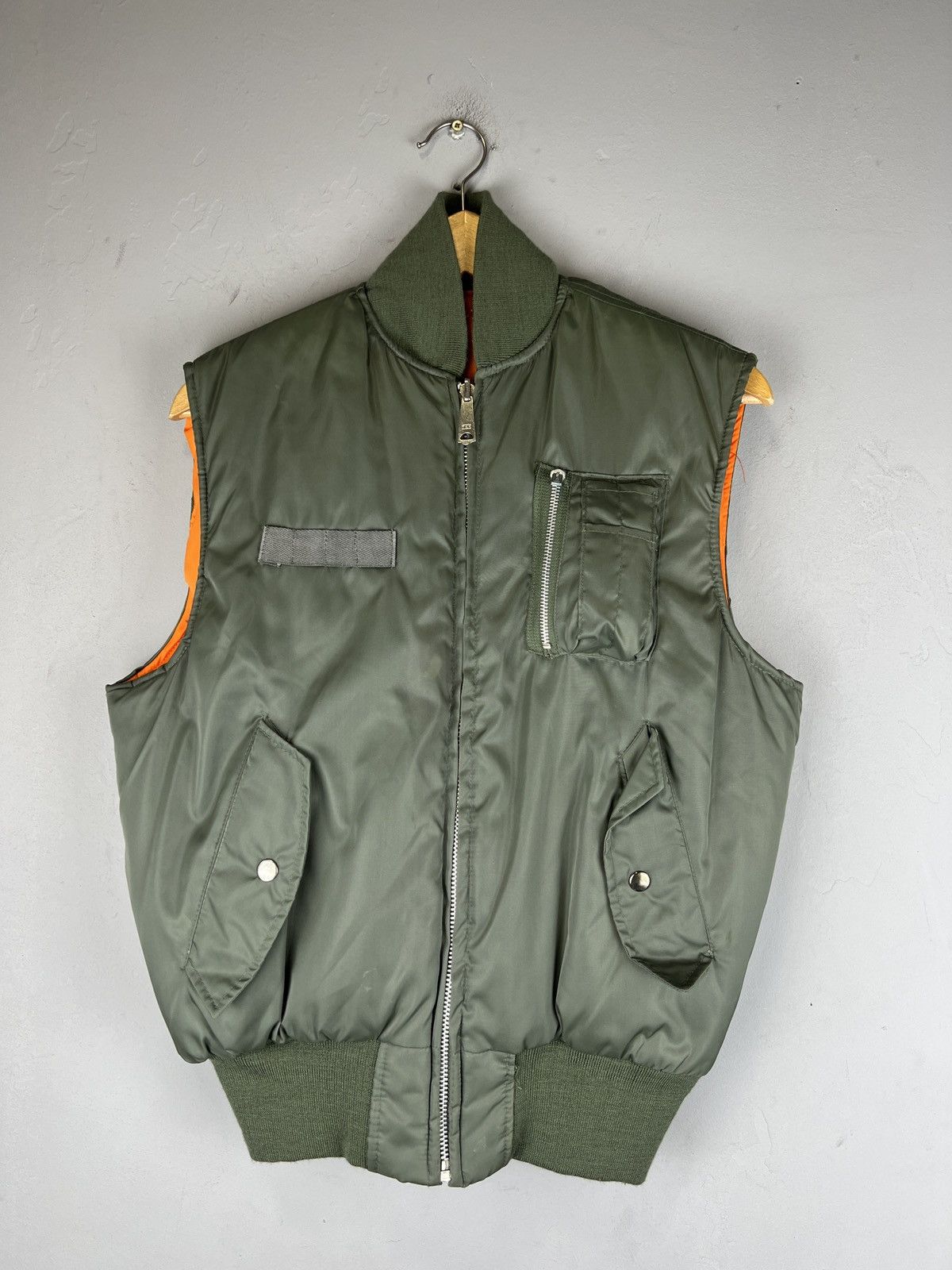 Designer × Japanese Brand 💥VERY RARE KIFFE MA 1 Big Fit Vest military RRP 1000$ Size M / US 6-8 / IT 42-44 - 1 Thumbnail