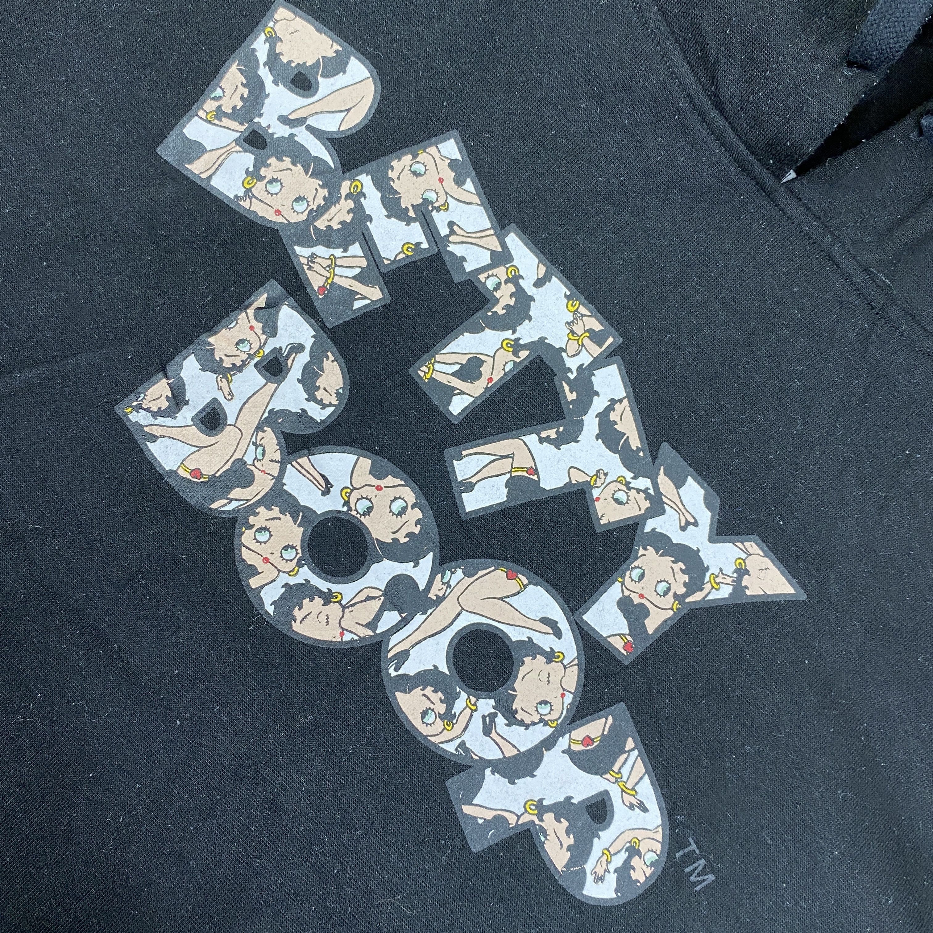 Cartoon Network Vintage Betty Boop Spell Out Hoodie - SW097 Size US XXL / EU 58 / 5 - 4 Thumbnail