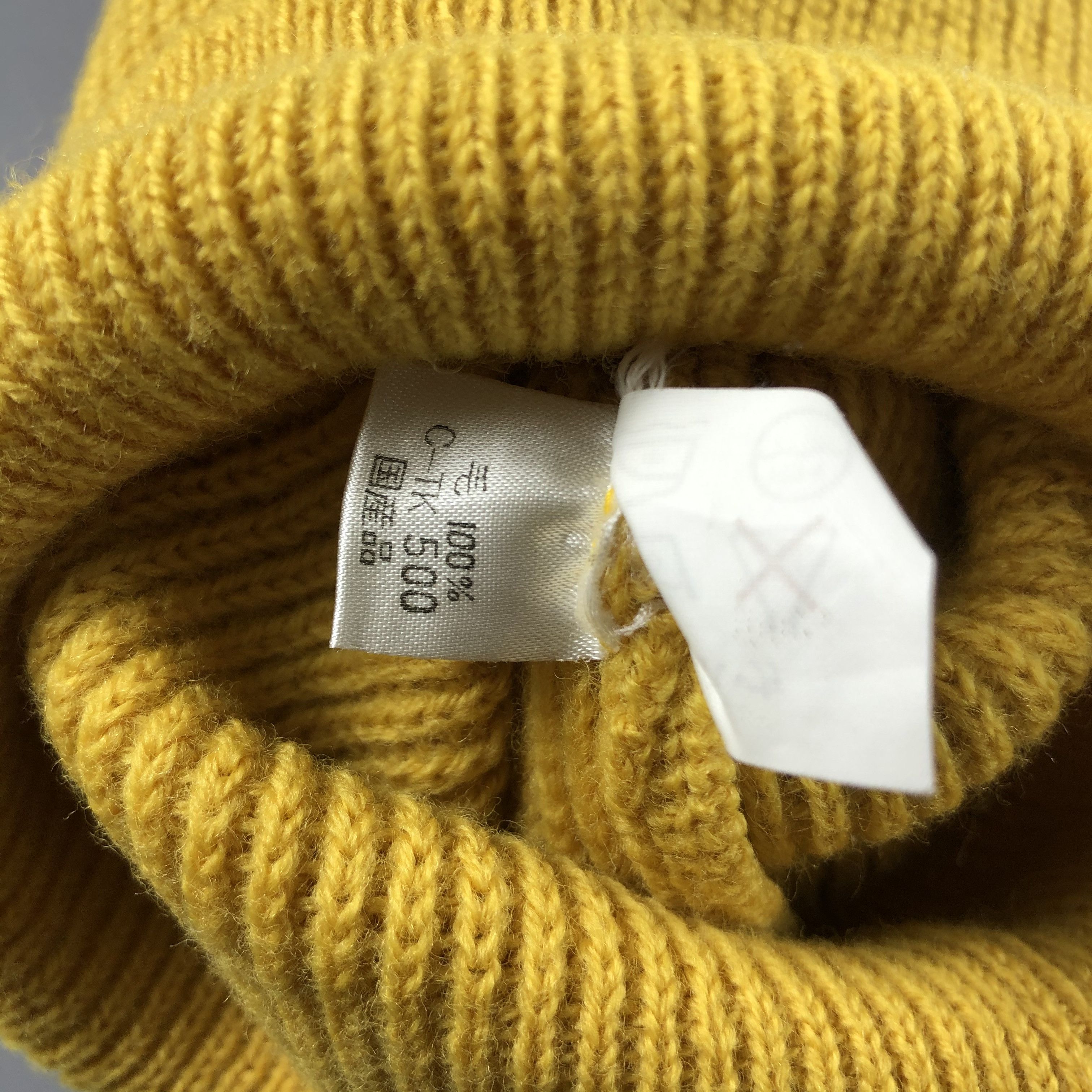 Japanese Brand × Vintage Unknown Yellow Minimalist Beanie Snow Hat Snow Cap -D764 Size ONE SIZE - 6 Thumbnail