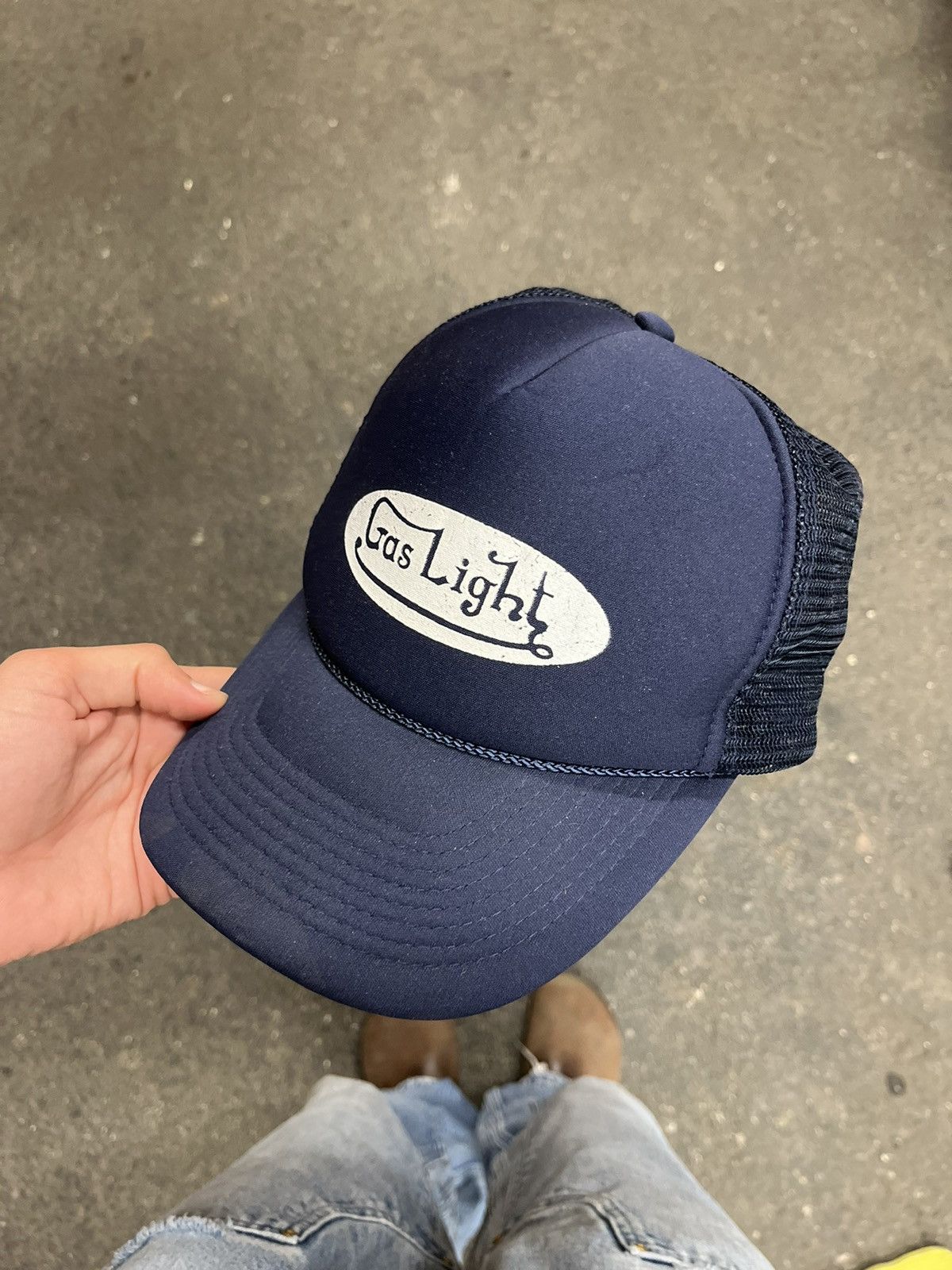 Vintage Y2k funny parody gas light trucker hat vintage streetwear Size ONE SIZE - 3 Thumbnail