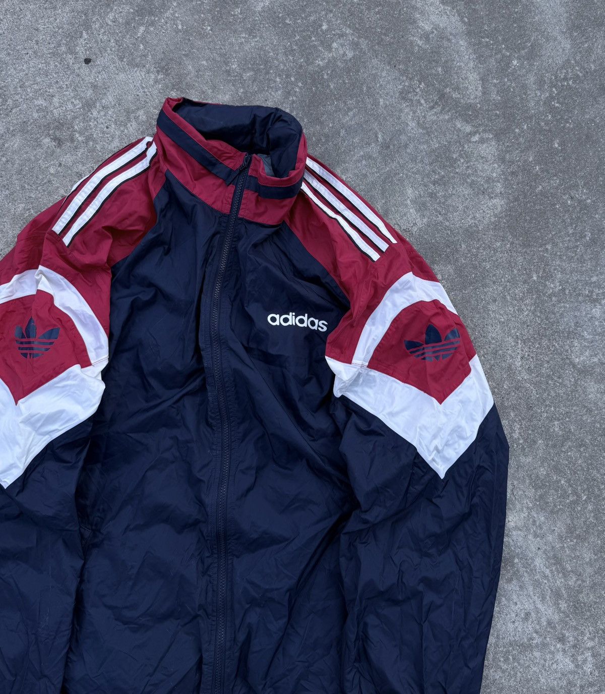 Other Vintage Adidas Streetwear Nylon Track Rare 90s Jacket Size US XL / EU 56 / 4 - 4 Thumbnail