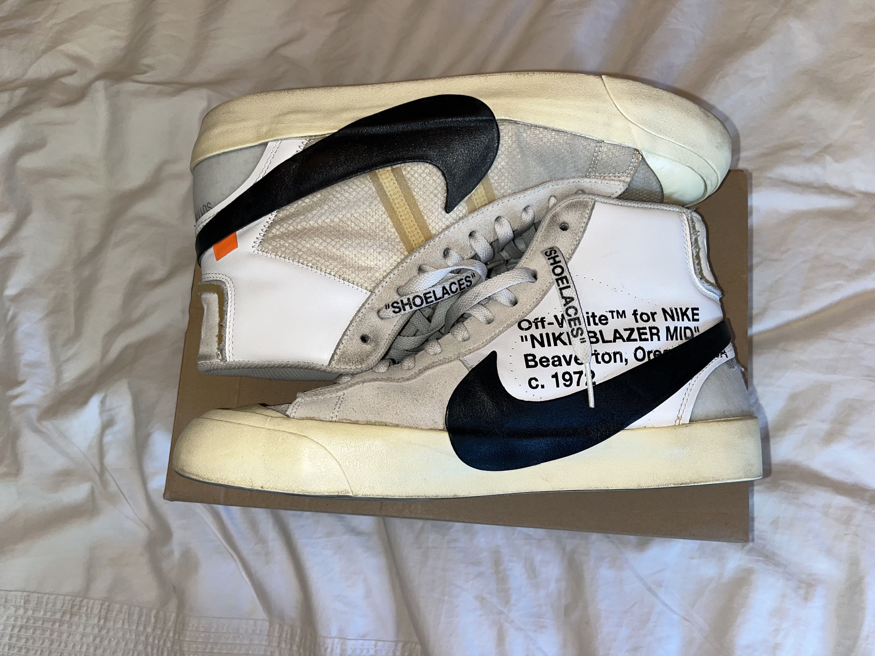 Nike × Off-White Off-White Nike Blazer High OG “The Ten” Size US 10.5 / EU 43-44 - 4 Thumbnail
