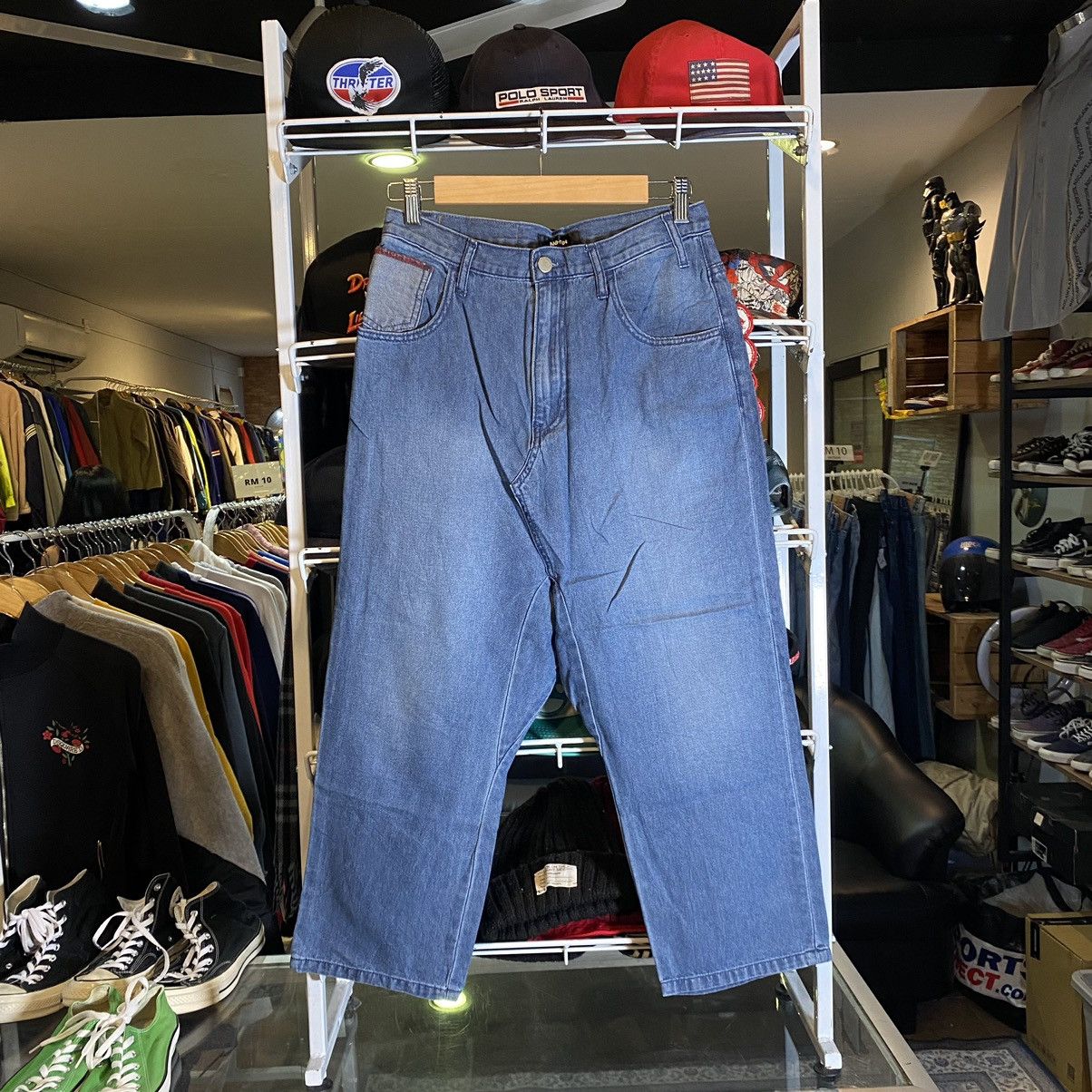 Issey Miyake Issey Miyake Ne-net Baggy Drop Crotch Denim Pants 28 Size US 28 / EU 44 - 2 Thumbnail