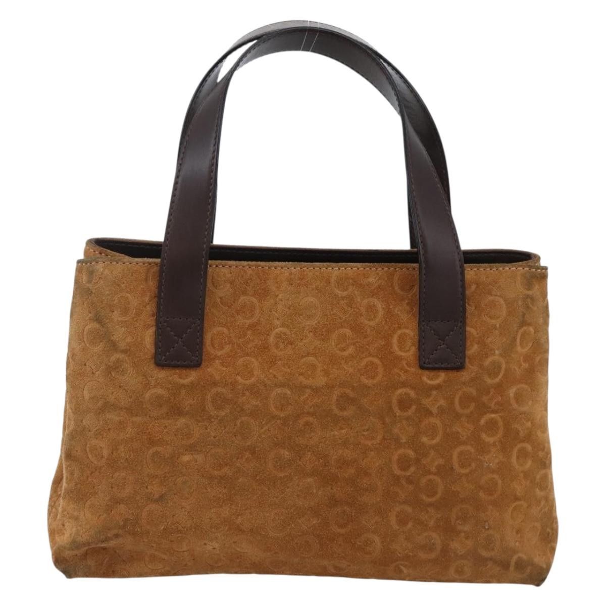 Celine CELINE C Macadam Canvas Hand Bag Brown Gold Size ONE SIZE - 2 Thumbnail