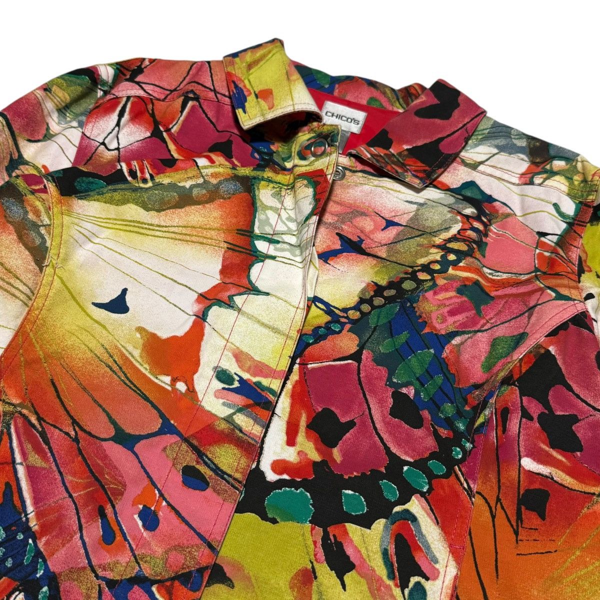 Chicos Vintage Chico’s Butterfly Lightweight Jacket Women’s M Size M / US 6-8 / IT 42-44 - 2 Thumbnail