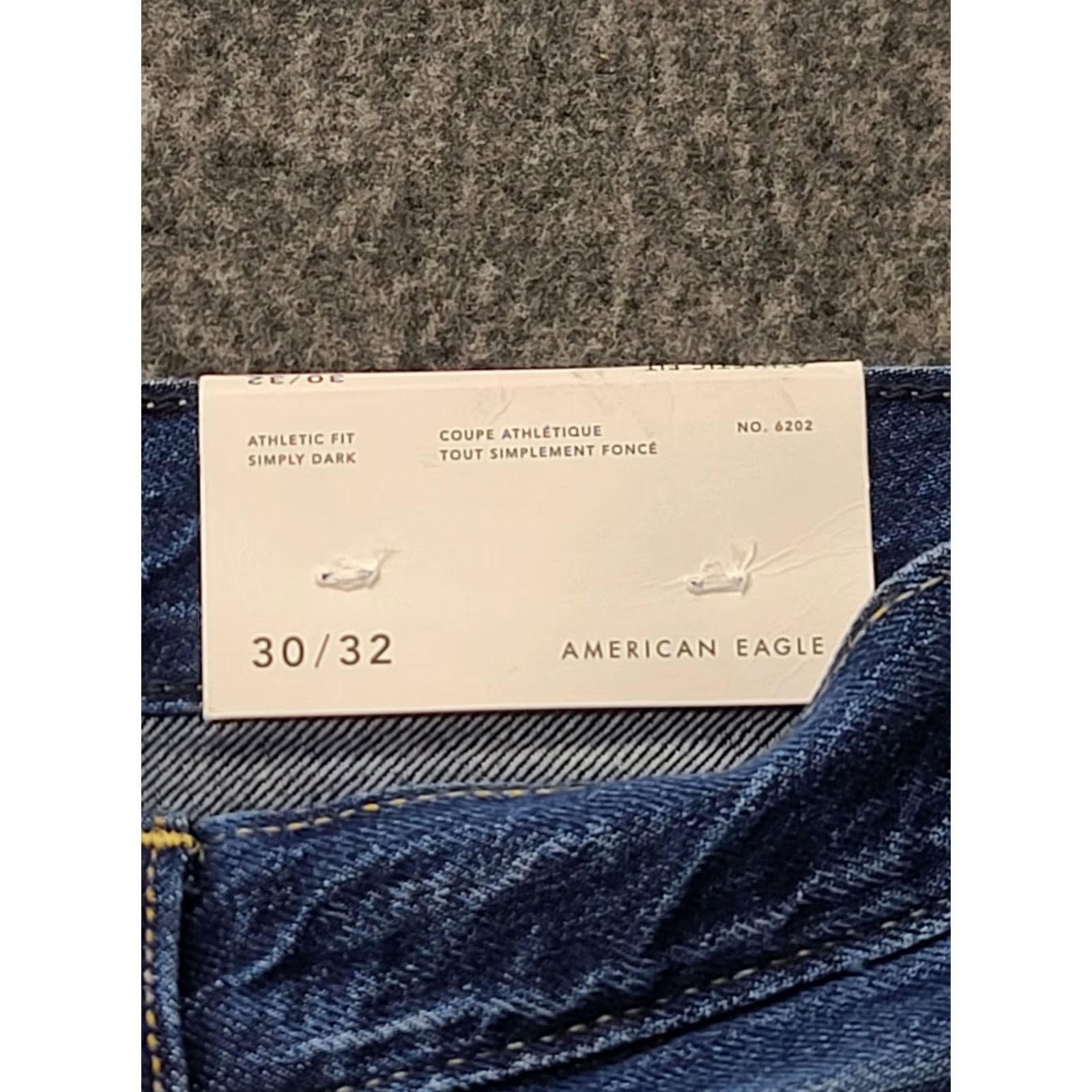 American Eagle Outfitters American Eagle Outfitters Jeans Mens 30x32 Athletic Fit Straight Leg Button Fly Blue Denim Cotton Polyester Casual Size US 30 / EU 46 - 3 Thumbnail