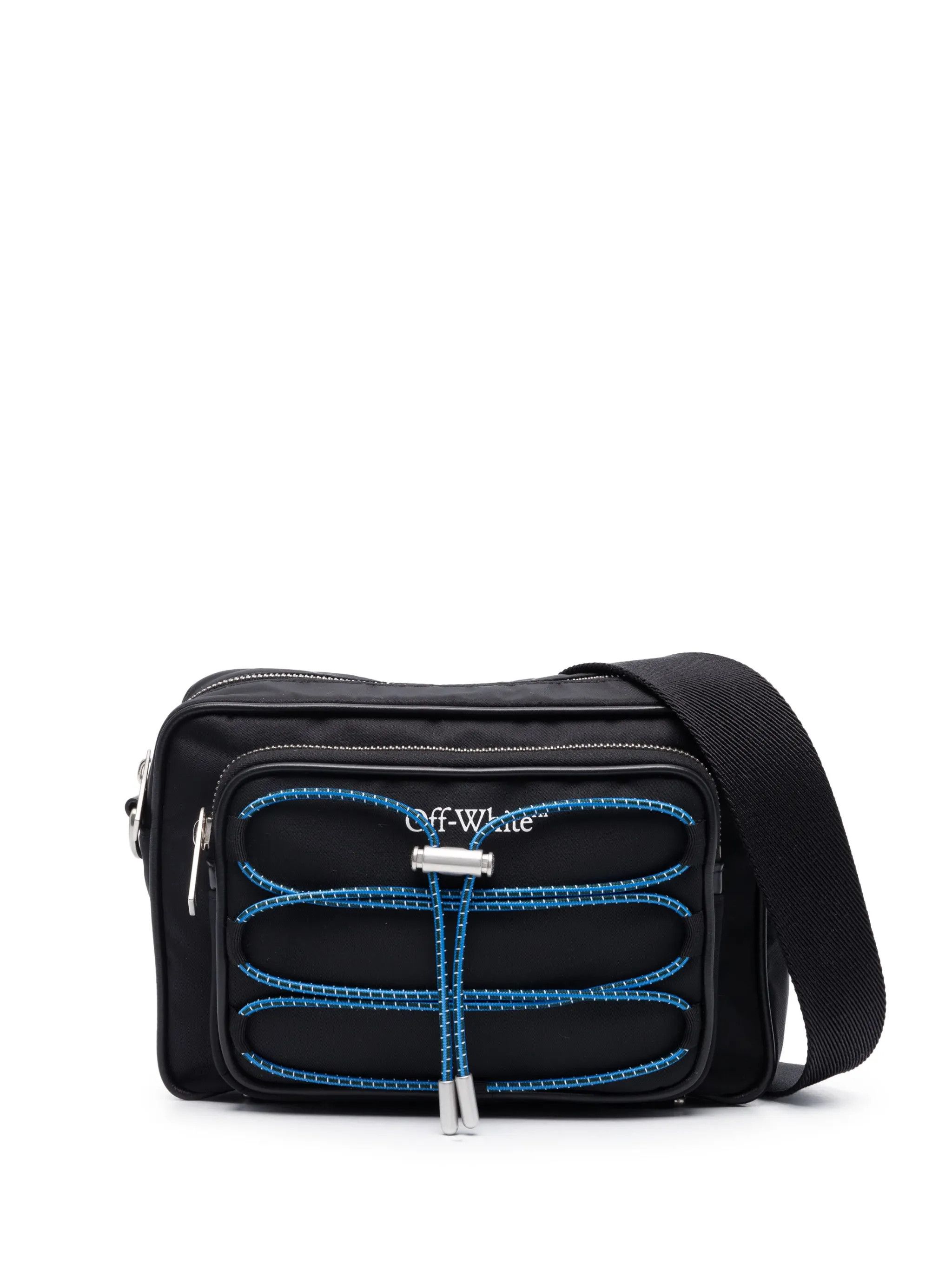 Off-White o1y0225 Size : OS / Logo Belt Bag in Black/Blue Size ONE SIZE - 1 Thumbnail