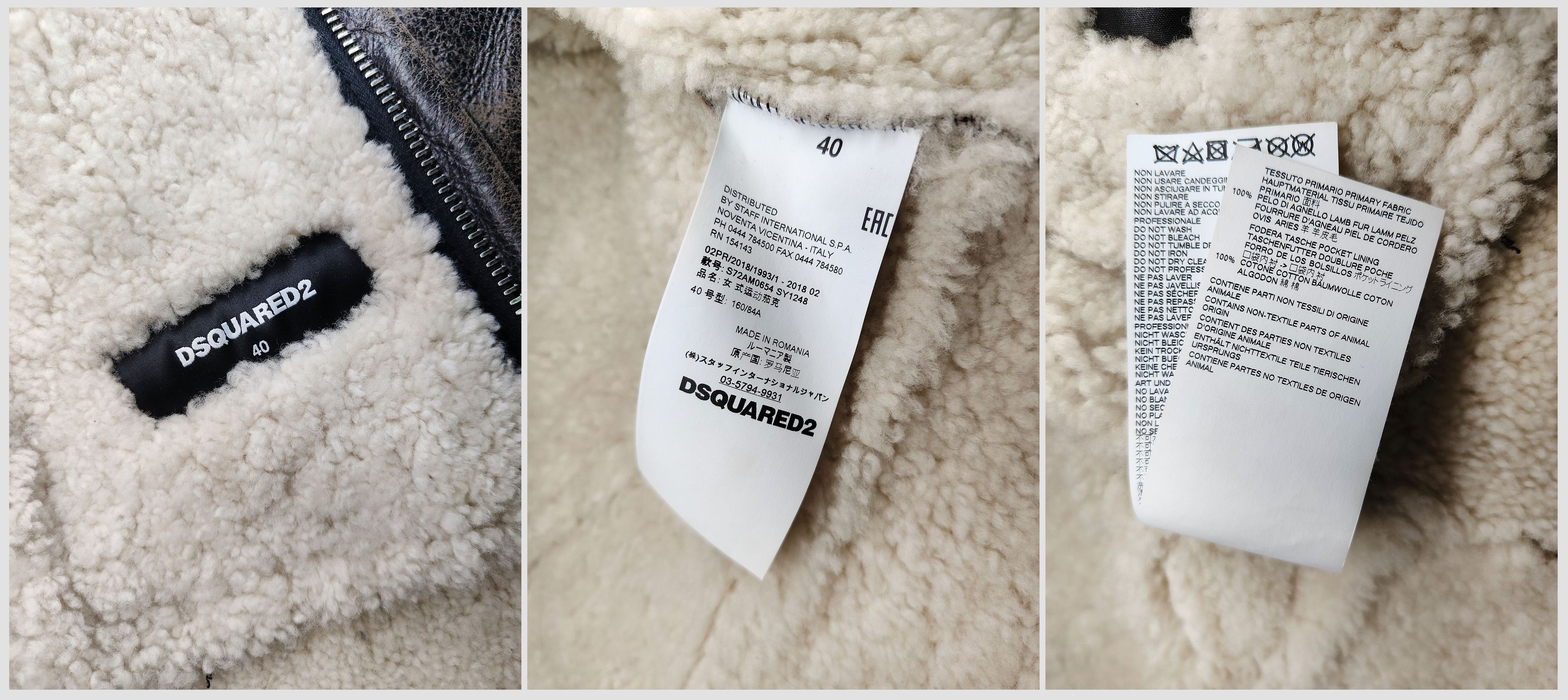 Dsquared2 Dsquared2 _ Lamb Leather Shearling _ Fur _ Aviator Jacket Size S / US 4 / IT 40 - 9 Thumbnail