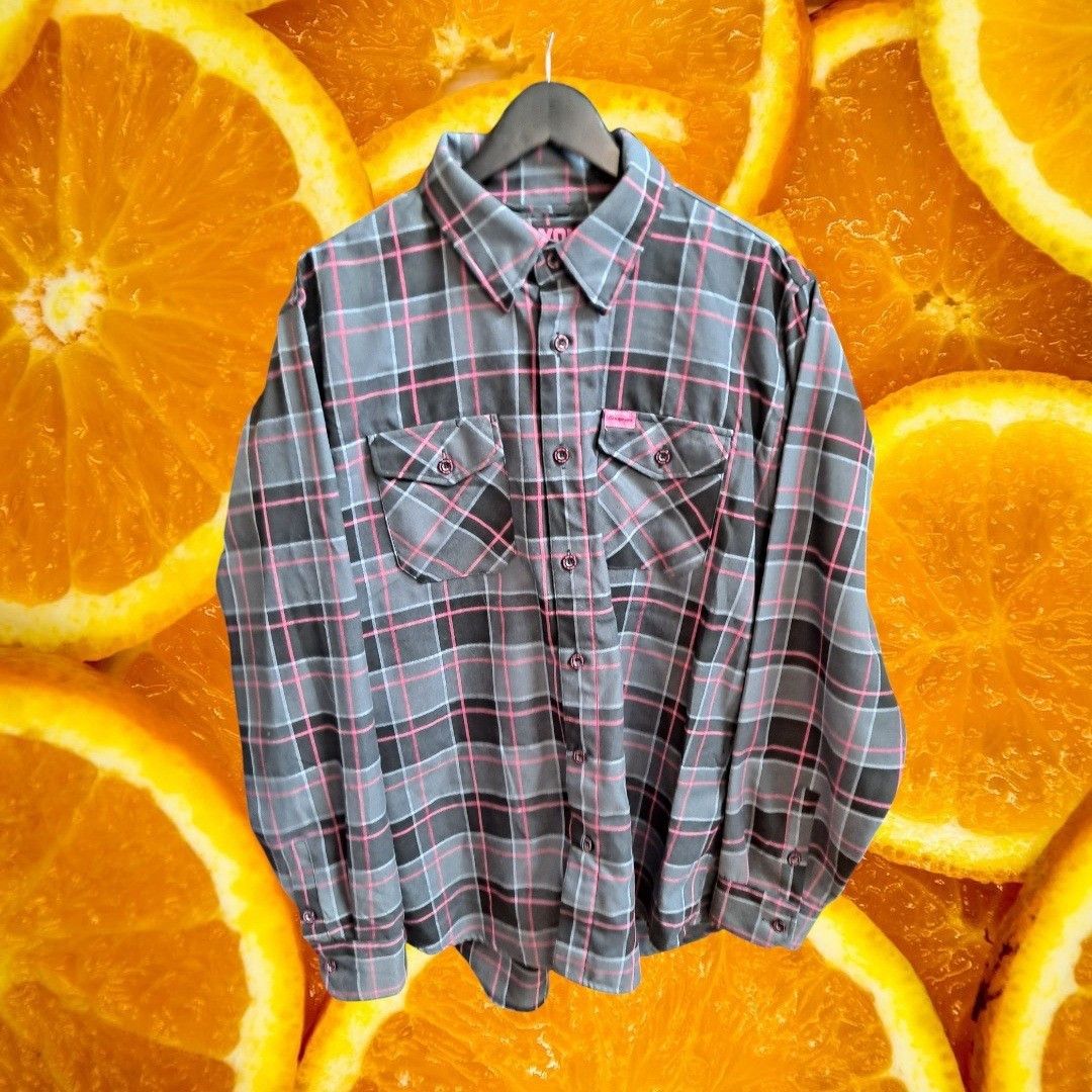 Other Dixxon Snap-On Flannel Shirt Limited Edition Plaid Button Up Size US XL / EU 56 / 4 - 5 Thumbnail