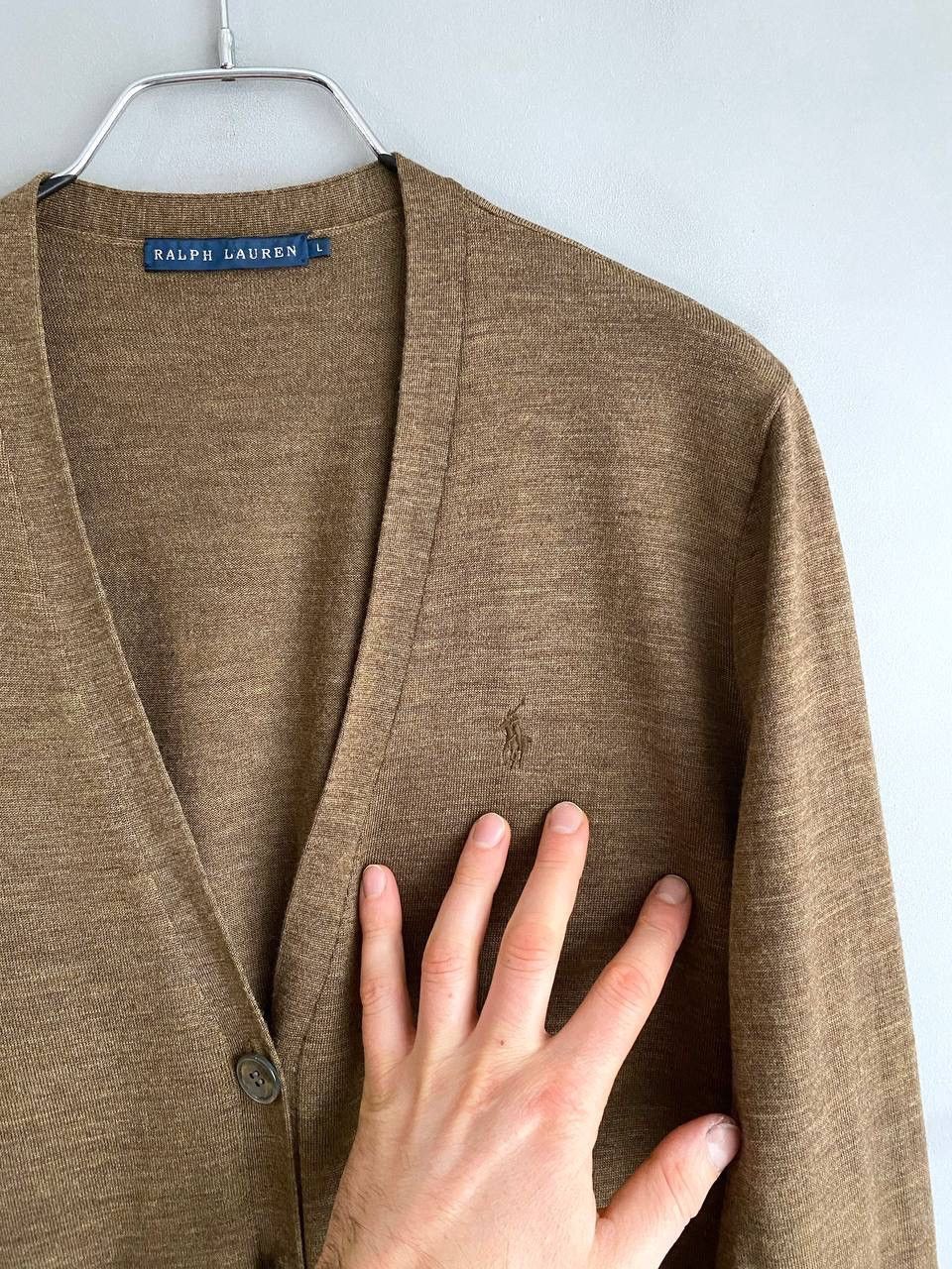 Polo Ralph Lauren Ralph Lauren 100% Merino Wool Women's Knit Cardigan, Size L Size L / US 10 / IT 46 - 5 Thumbnail