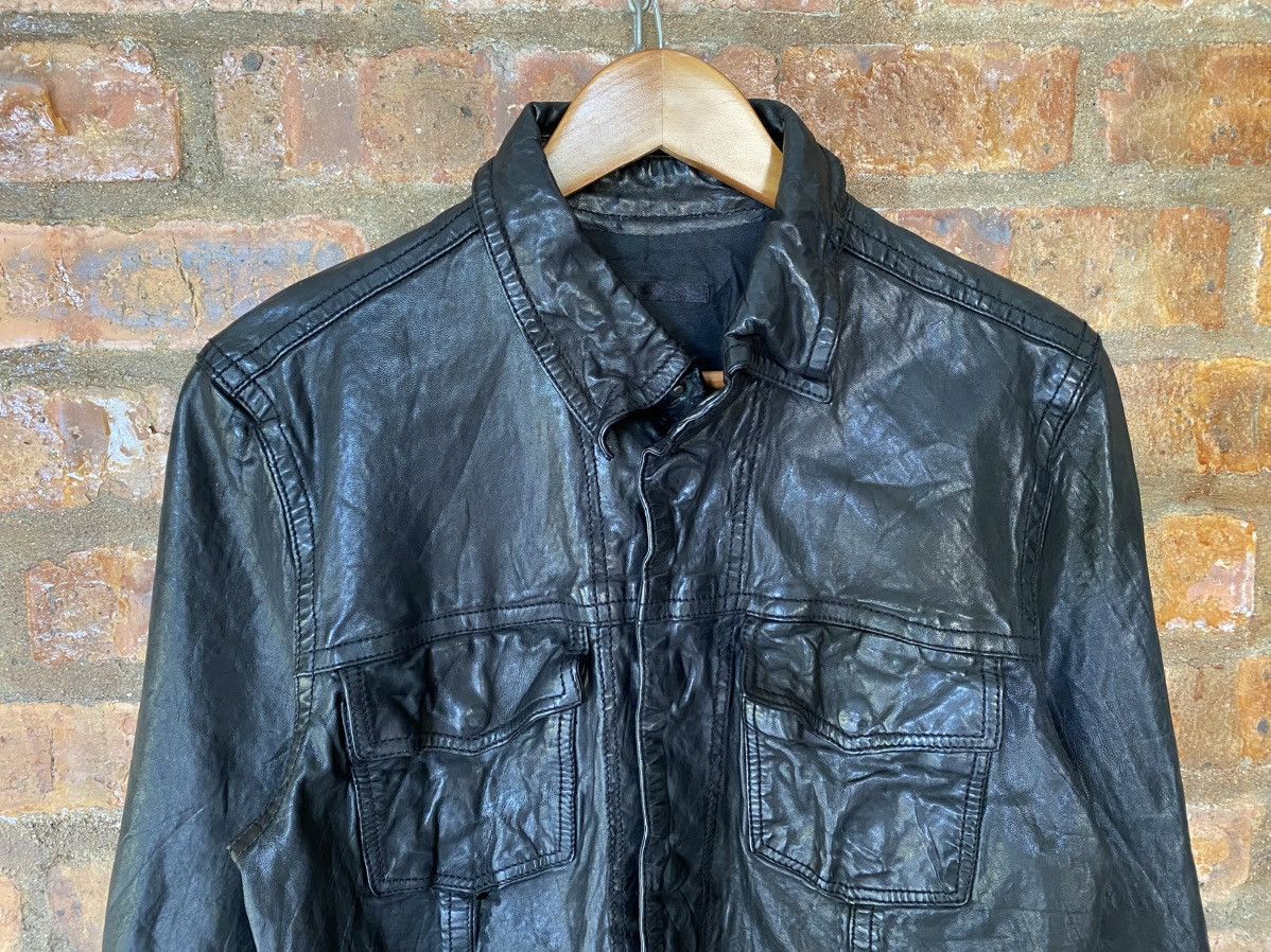 Japanese Brand 2000s Luva Tram by Ueno Shokai sheepskin Leather Jacket Size US M / EU 48-50 / 2 - 3 Thumbnail