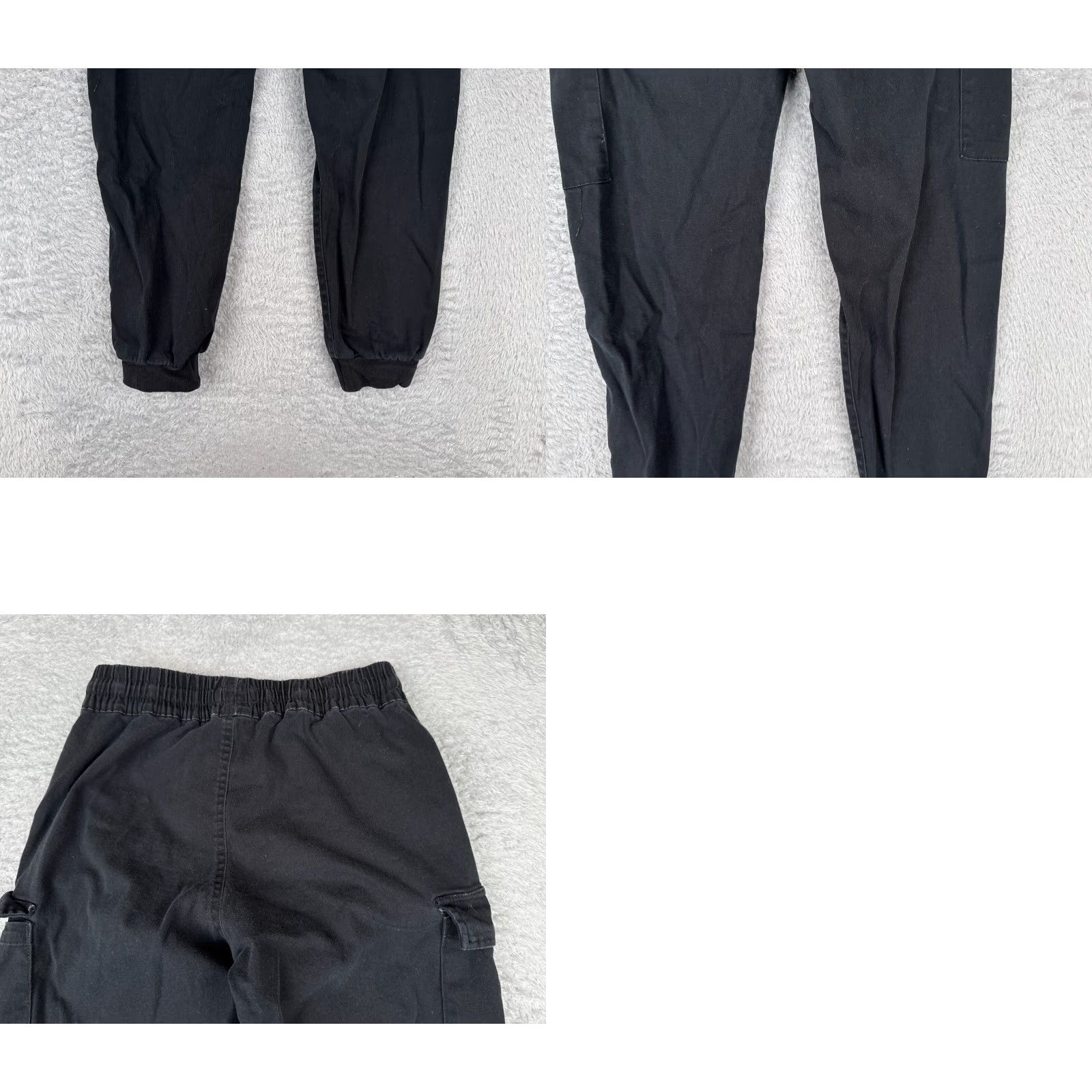 Vintage XVTU Streetwear Society Pants Women Black Cargo Jogger Cotton 28x26 Regular Tapered Straight Leg Inseam 26 in Adult Womens Pants Size 28" / US 6 / IT 42 - 9 Thumbnail