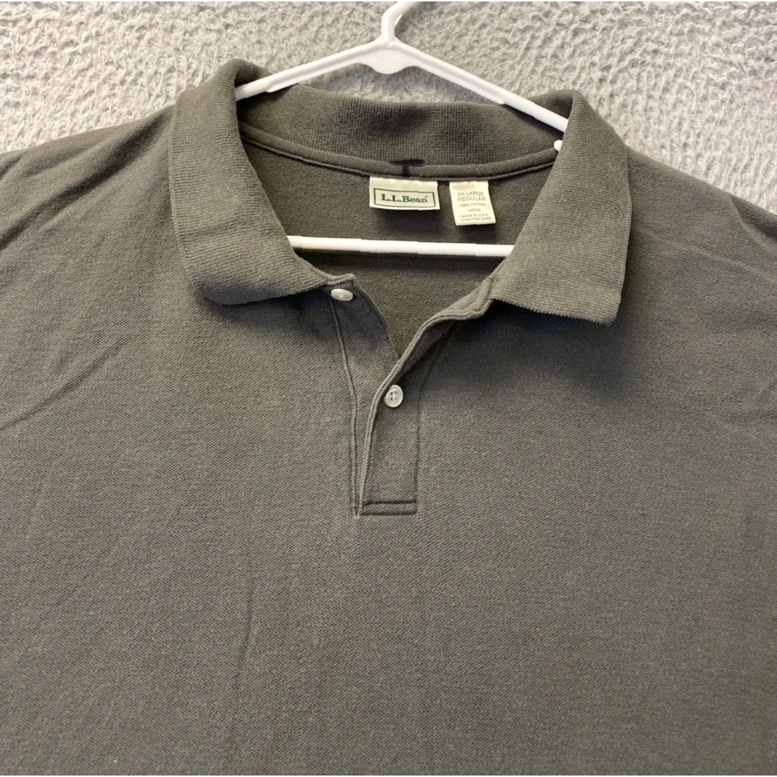 Vintage L.L. Bean Polo Shirt Men Adult XXL Green Casual Cotton Short Sleeve Outdoor Golf 107-16 Size US XXL / EU 58 / 5 - 2 Thumbnail