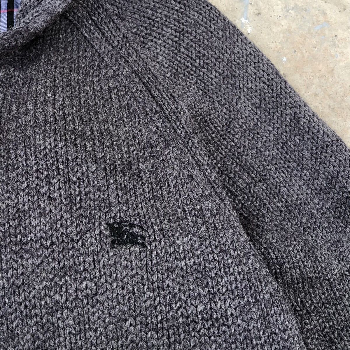 Burberry Burberry Black Label Knitted Lined Novacheck Wool Jacket Size US M / EU 48-50 / 2 - 9 Thumbnail