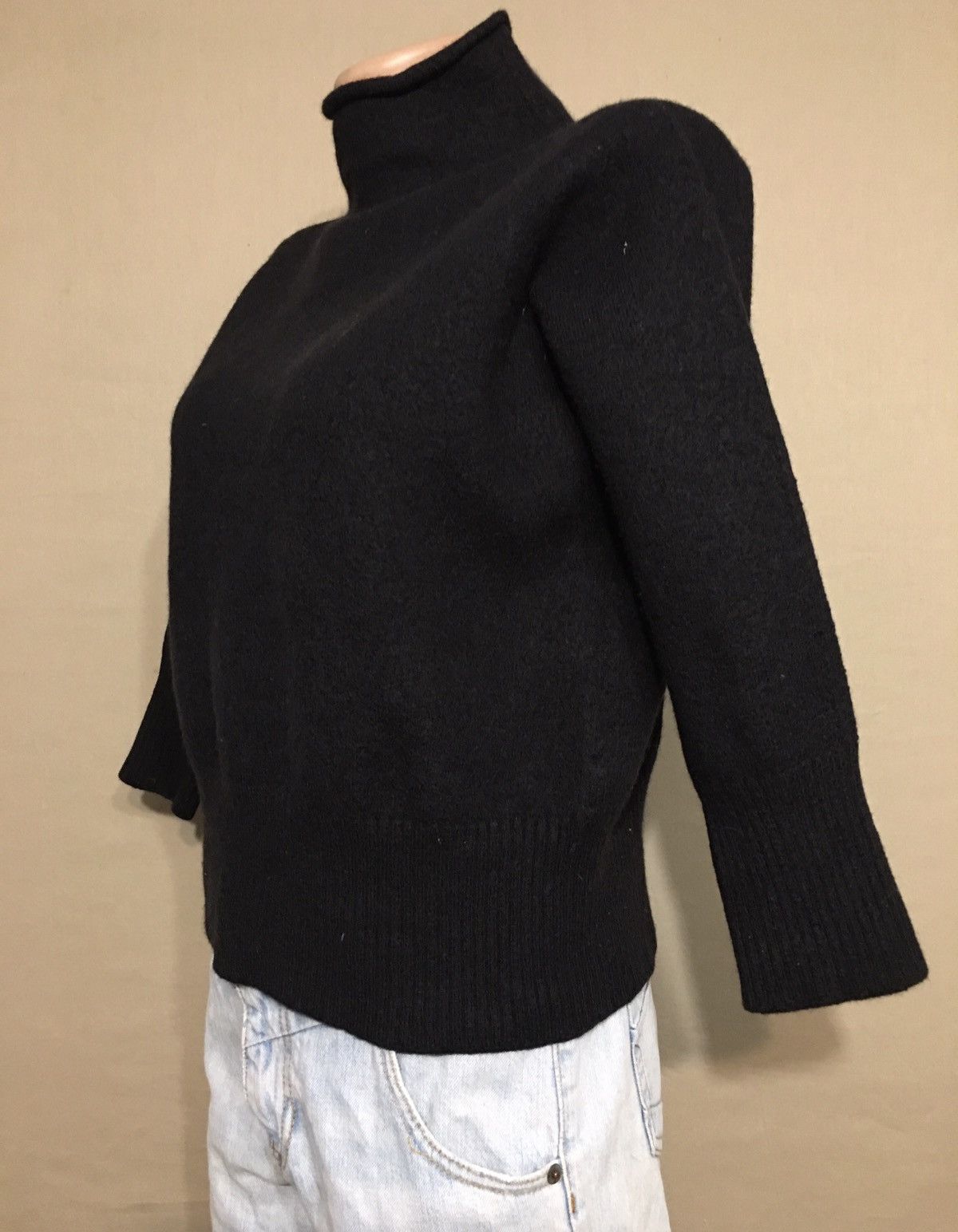 OSKA OSKA Black Virgin Wool High neck Sweater Size XS Size XS / US 0-2 / IT 36-38 - 4 Thumbnail