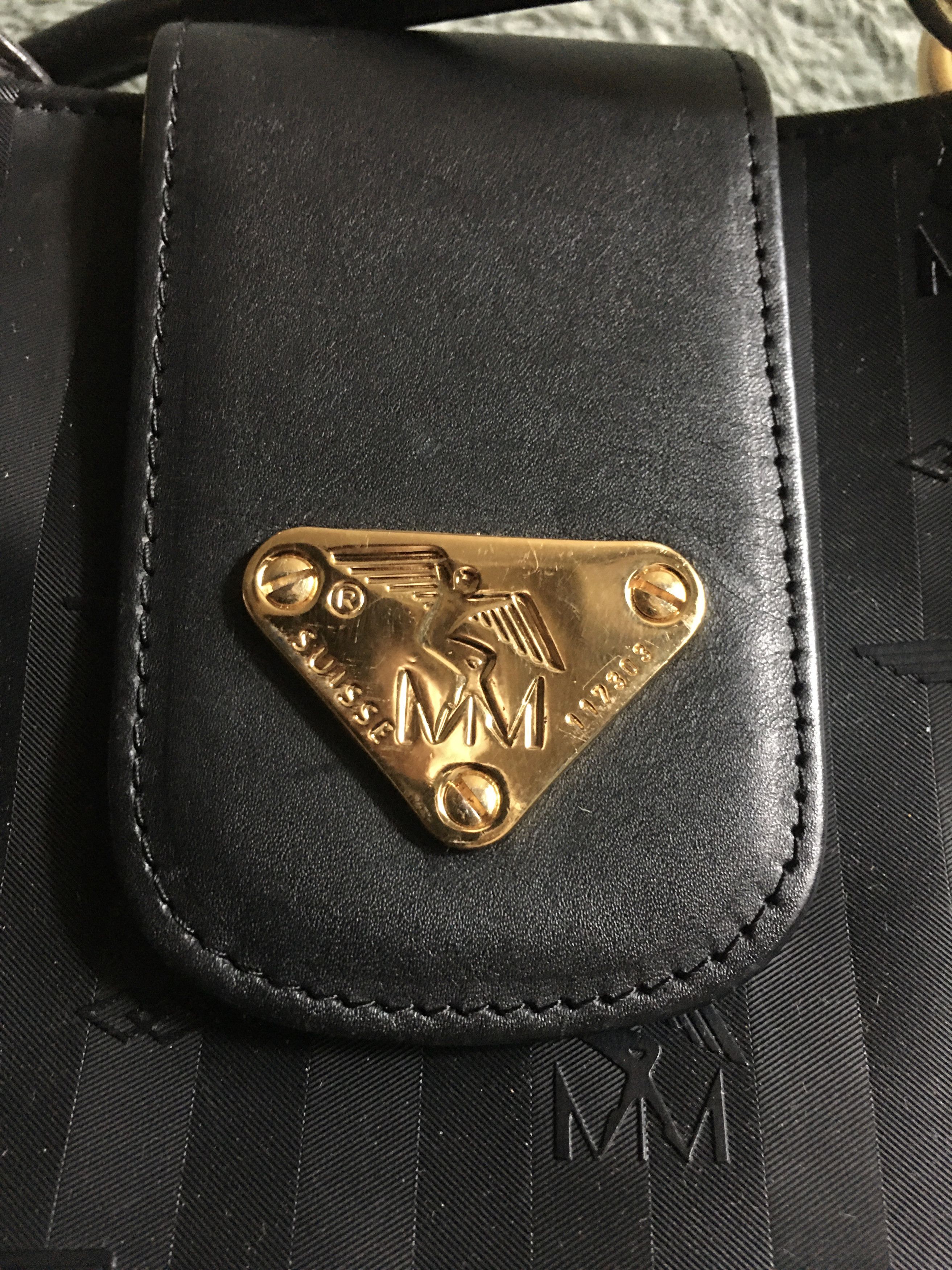 Maison Mollerus Maison Mollerus MM Leather Black Monogram ShoulderBag Size ONE SIZE - 8 Thumbnail