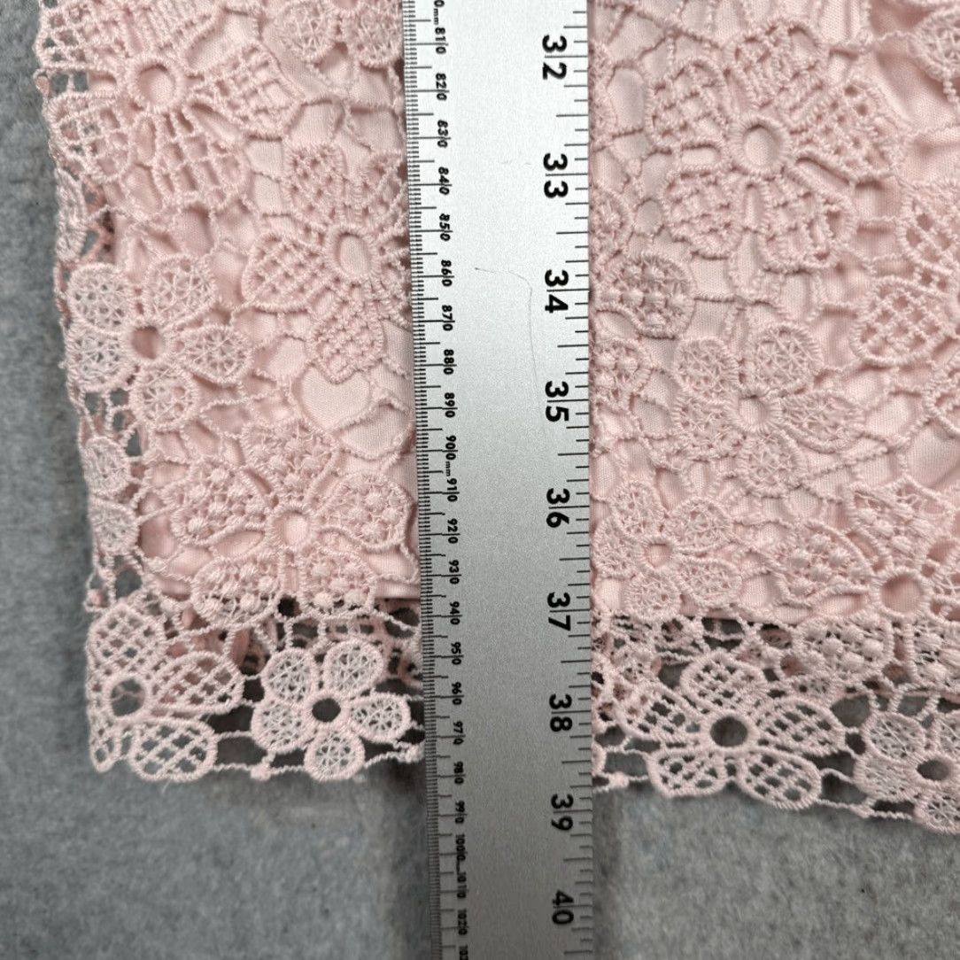 pink midi lace dress Enchanting Elegance Lace Cut Out Midi in Hot Pink L / hot-pink main image 1