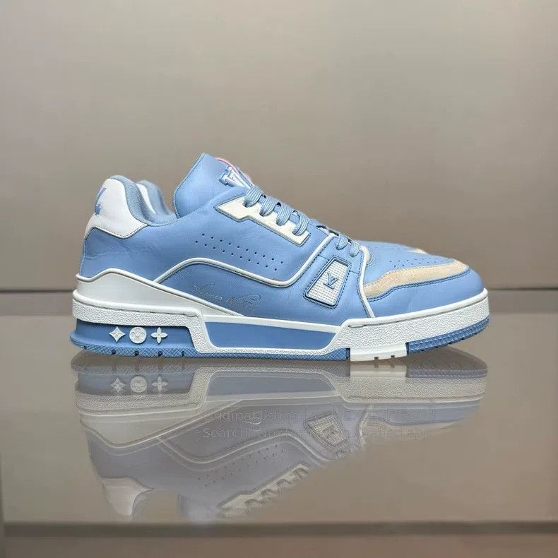 Louis Vuitton Louis Vuitton Trainer Sky Blue shoes Size US 7 / EU 40 - 2 Thumbnail