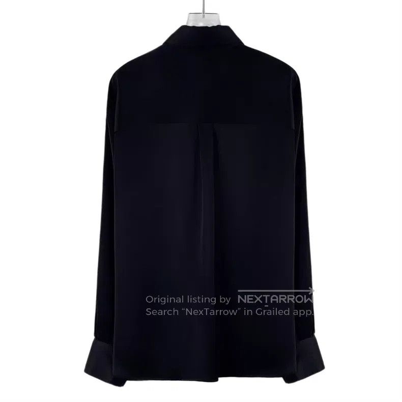 Loewe Loewe Black Pocket Logo Embroidered Collar Lapel Bow Tie L Size XS / US 0-2 / IT 36-38 - 2 Thumbnail