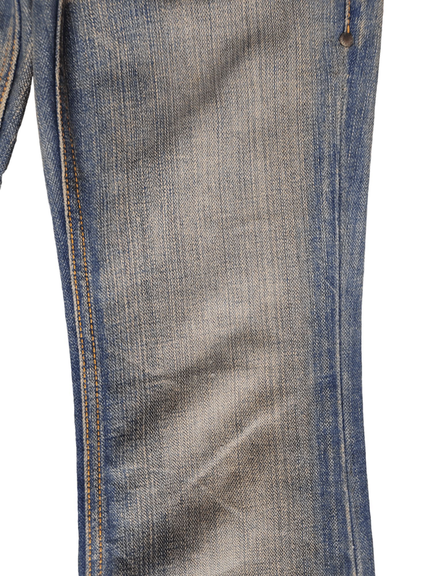 If Six Was Nine Flare Jeans Taverniti Release Hem Distress Boot Cut Low Rise Size US 27 - 6 Thumbnail