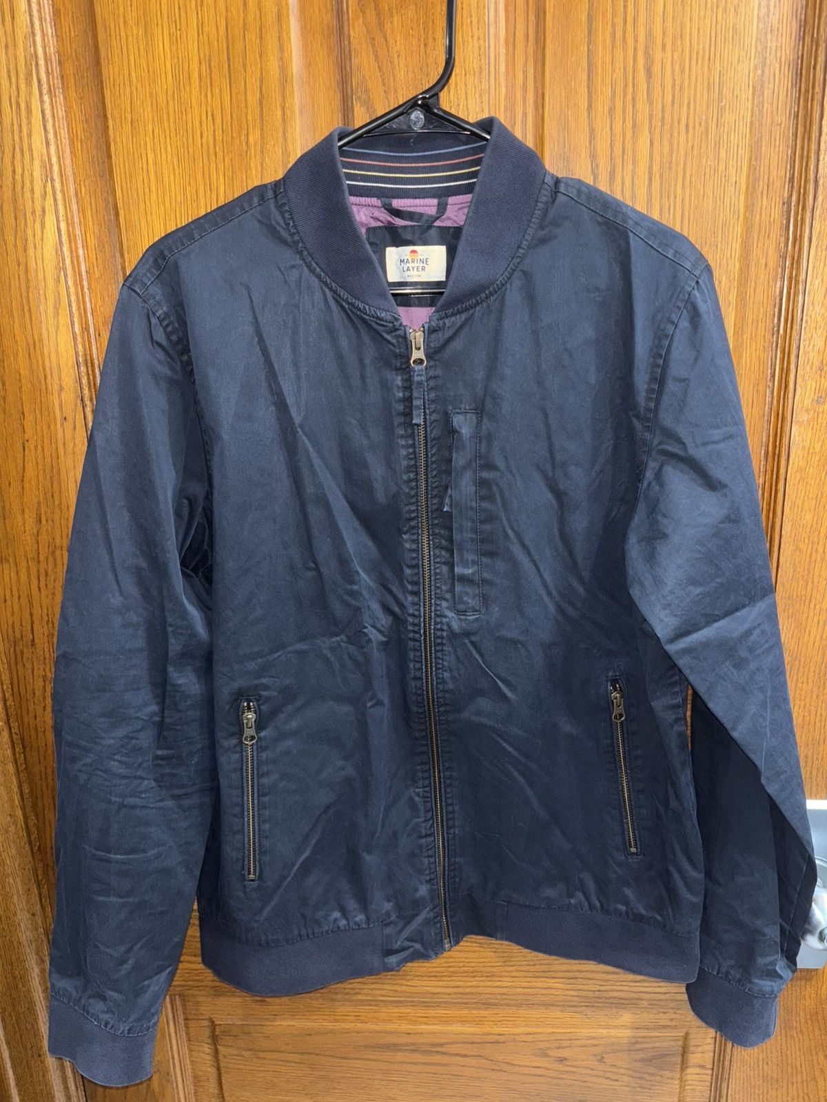 Marine Layer Marine Layer Waxed Bomber Jacket Size US M / EU 48-50 / 2 - 1 Thumbnail