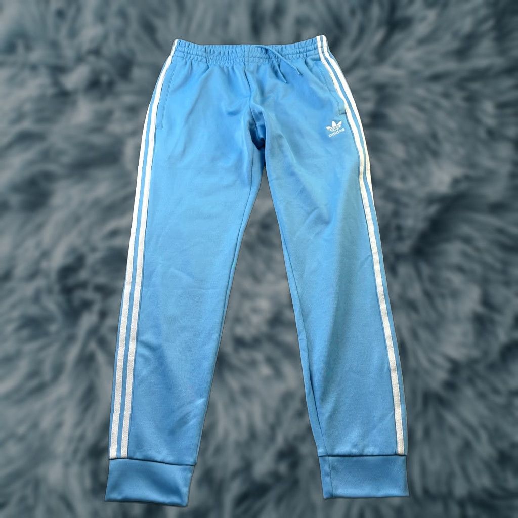Adidas Pants Mens M Blue Originals Trefoil Adicolor Superstar SST Track Regular Tapered Sweatpants Jogging Gym & Training Running Soccer Walking